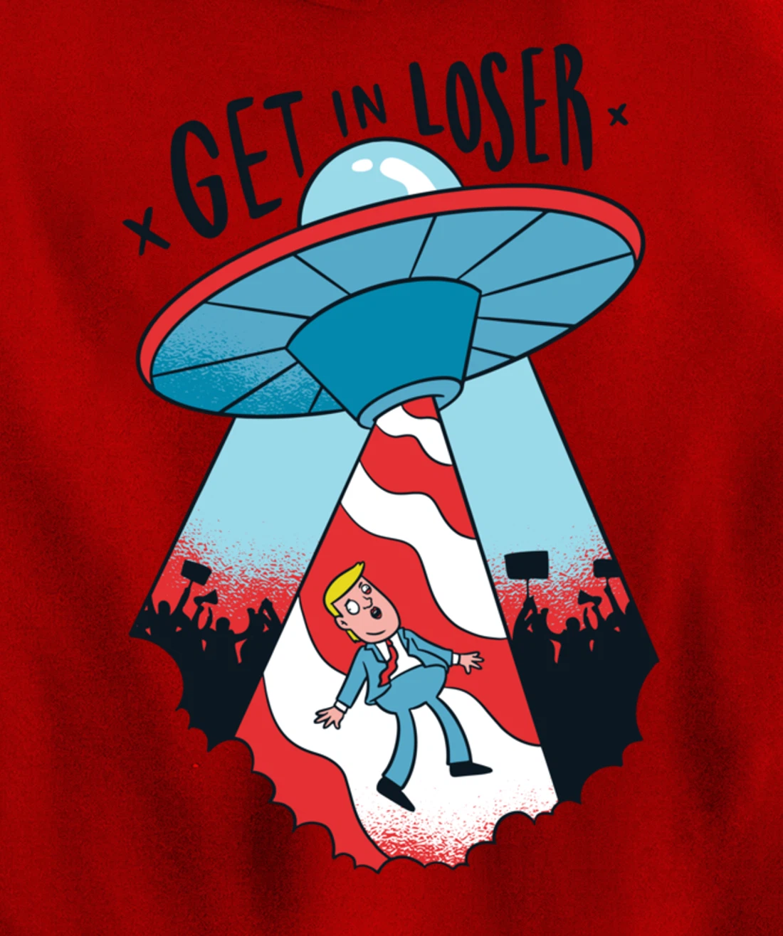 Donald Trump Abducted By Aliens Pullover Hoodie