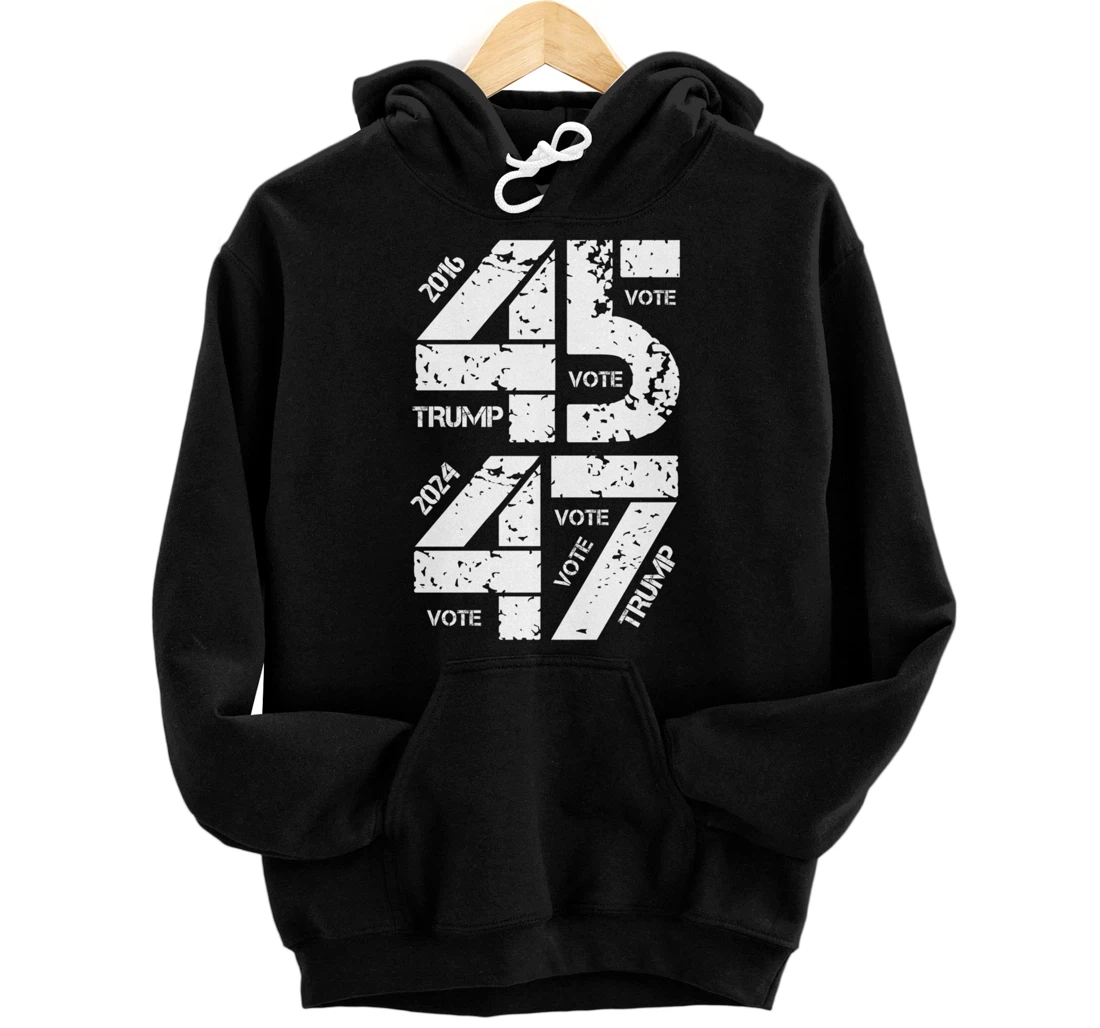45 47 Trump 2024 Pullover Hoodie