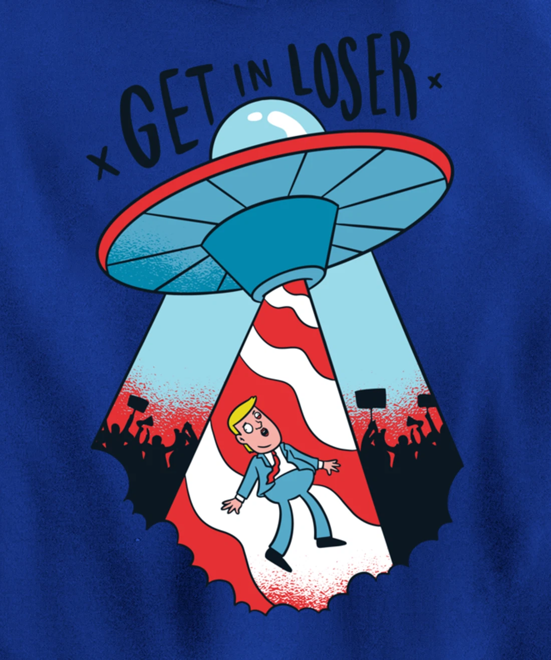 Donald Trump Abducted By Aliens Pullover Hoodie