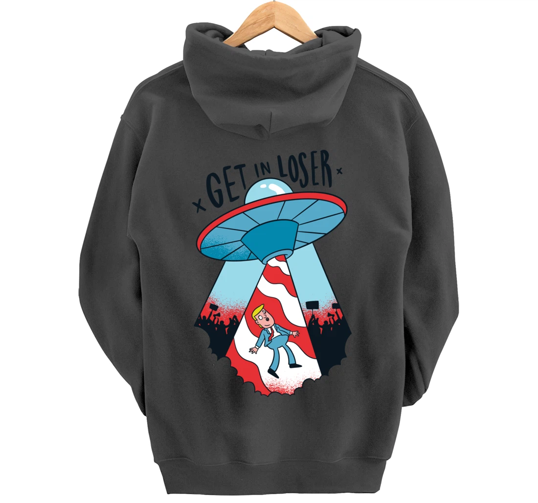 Donald Trump Abducted By Aliens Pullover Hoodie