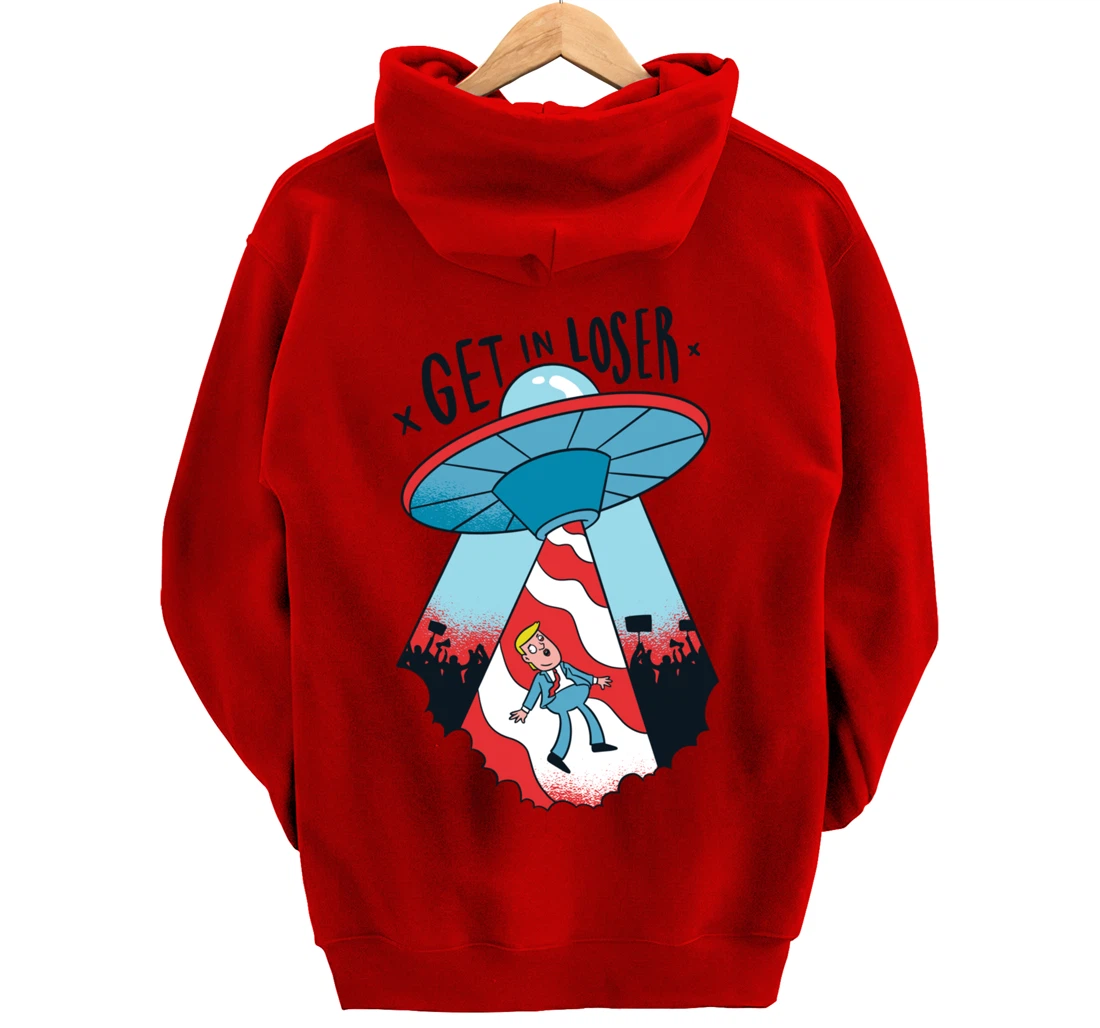 Donald Trump Abducted By Aliens Pullover Hoodie