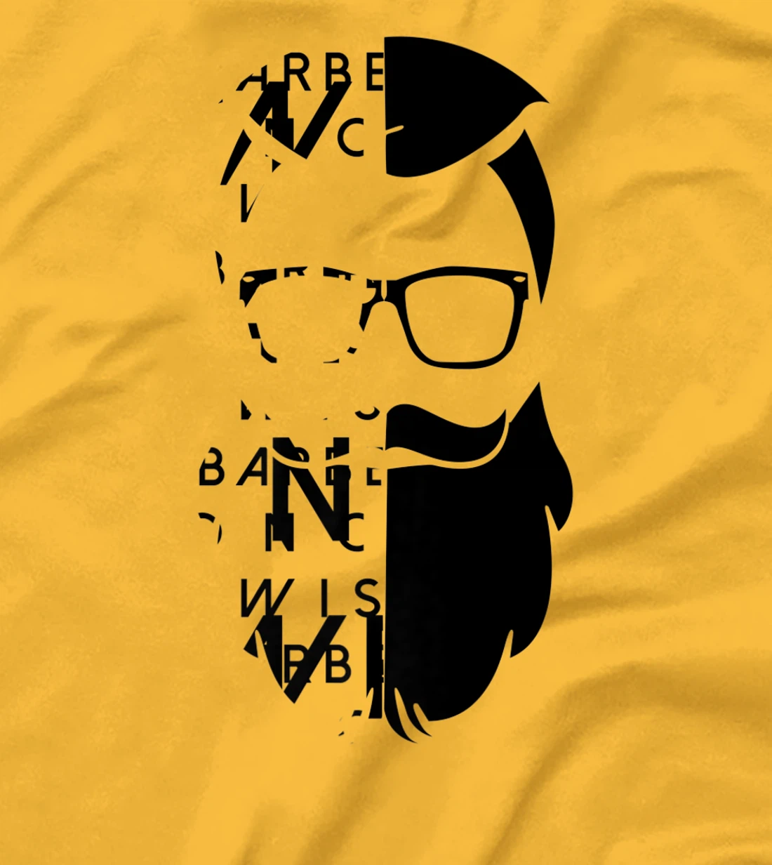 Womens A Bearded Man With Glasses And Letters Wise Barber Graphic T-Shirt, Kid T-Shirt and Women T-Shirt