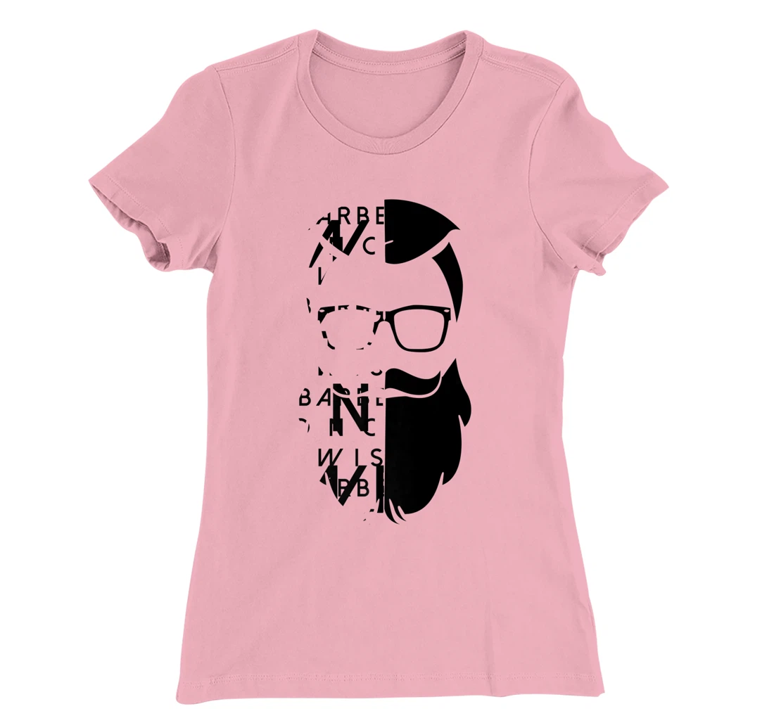 Womens A Bearded Man With Glasses And Letters Wise Barber Graphic T-Shirt, Kid T-Shirt and Women T-Shirt