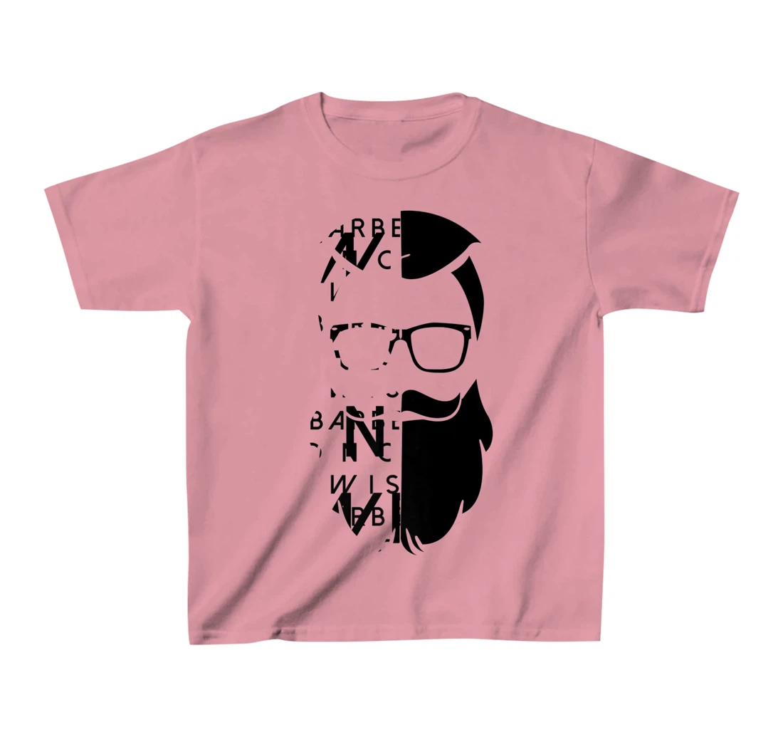 Womens A Bearded Man With Glasses And Letters Wise Barber Graphic T-Shirt, Kid T-Shirt and Women T-Shirt