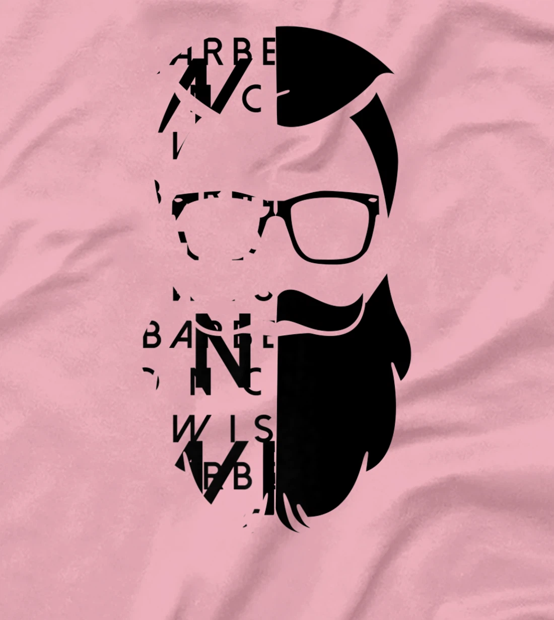 Womens A Bearded Man With Glasses And Letters Wise Barber Graphic T-Shirt, Kid T-Shirt and Women T-Shirt