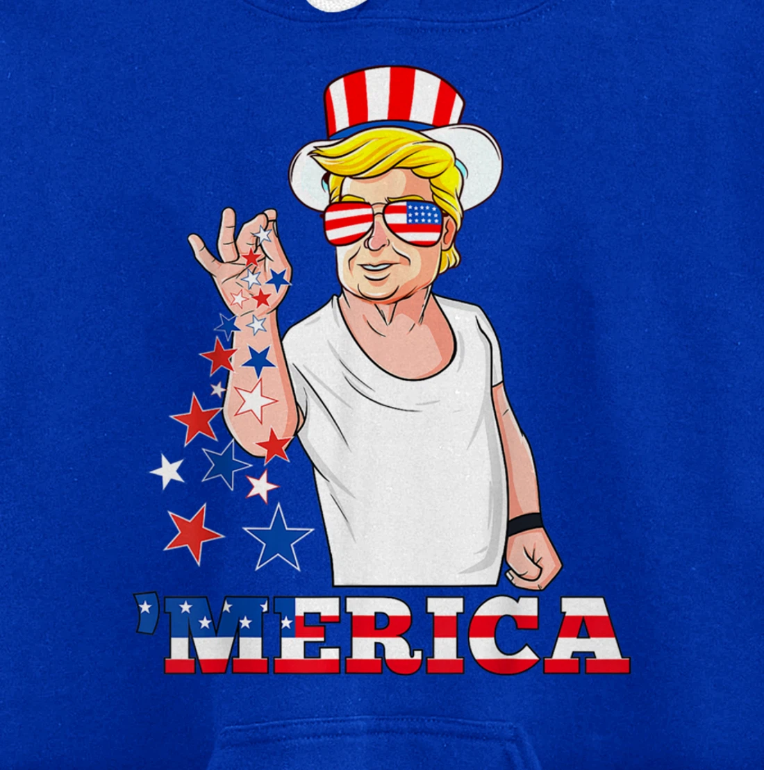 Merica Trump Outfits, 4th of July Pullover Hoodie