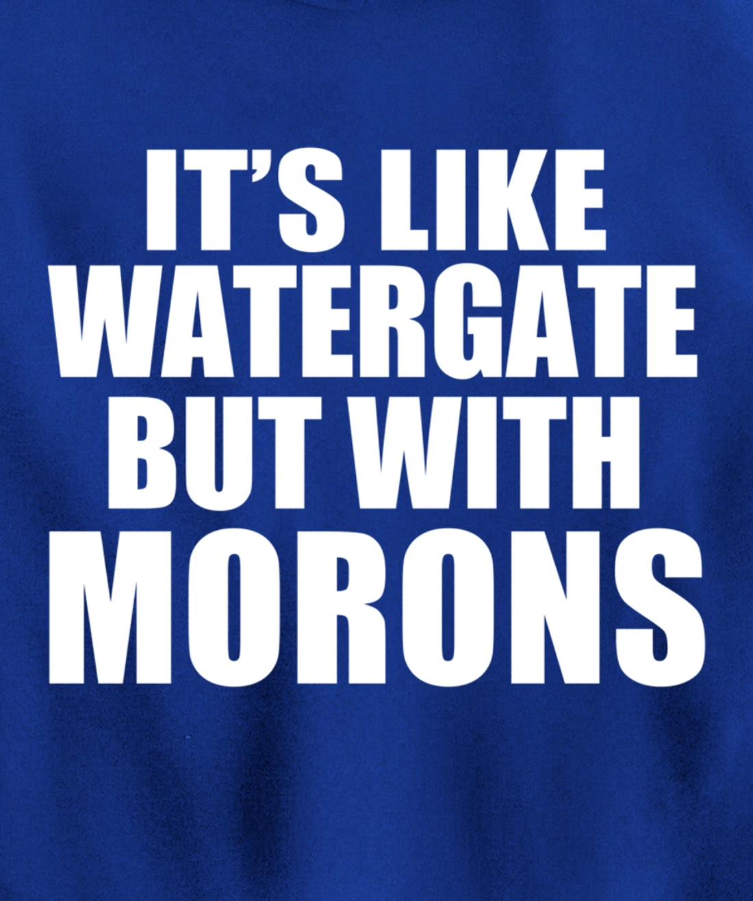 IT'S LIKE WATERGATE BUT WITH MORONS Funny Donald Trump Meme Pullover Hoodie
