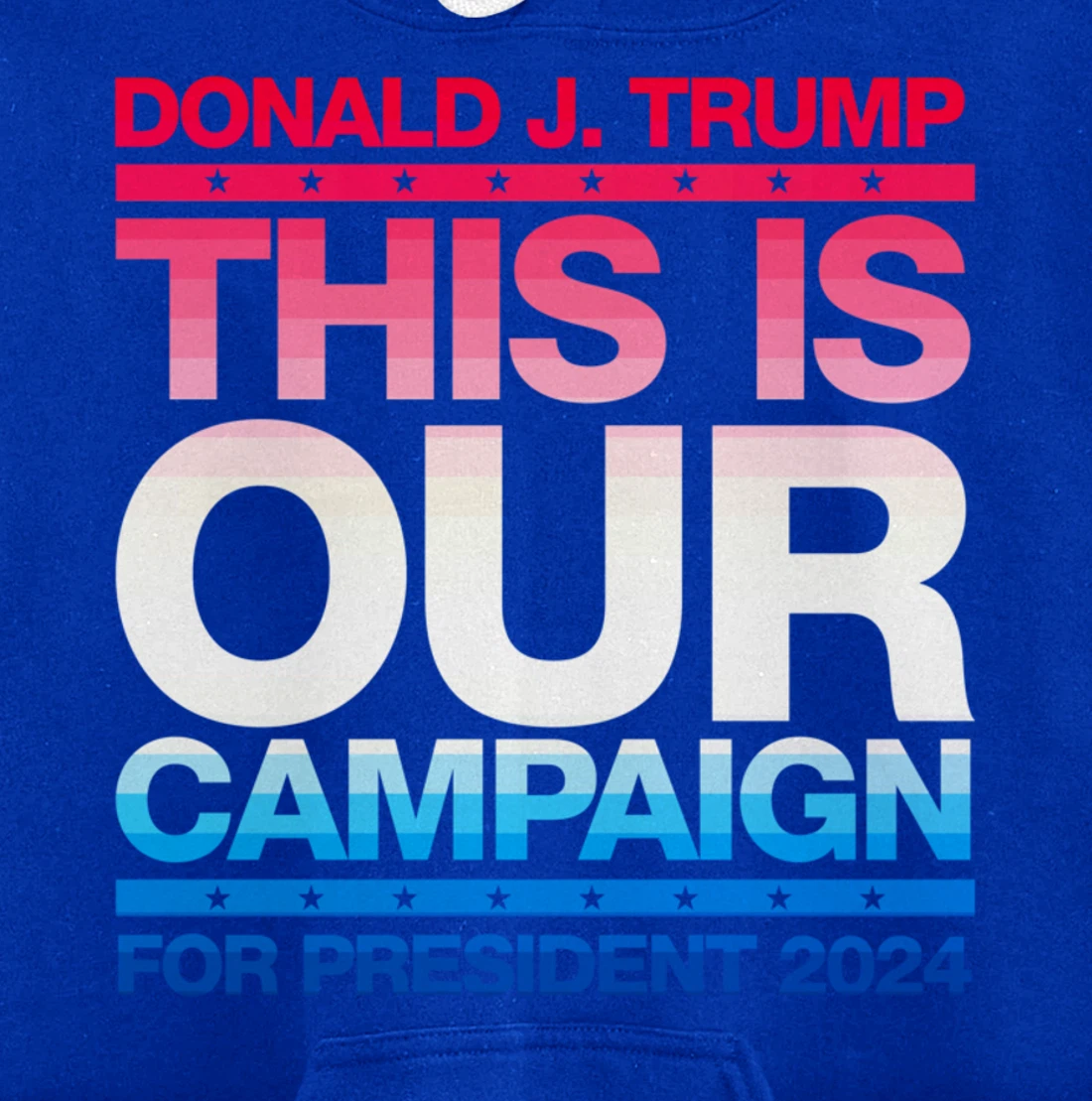 This Is Our Campaign TRUMP 2024 President Candidate Pullover Hoodie