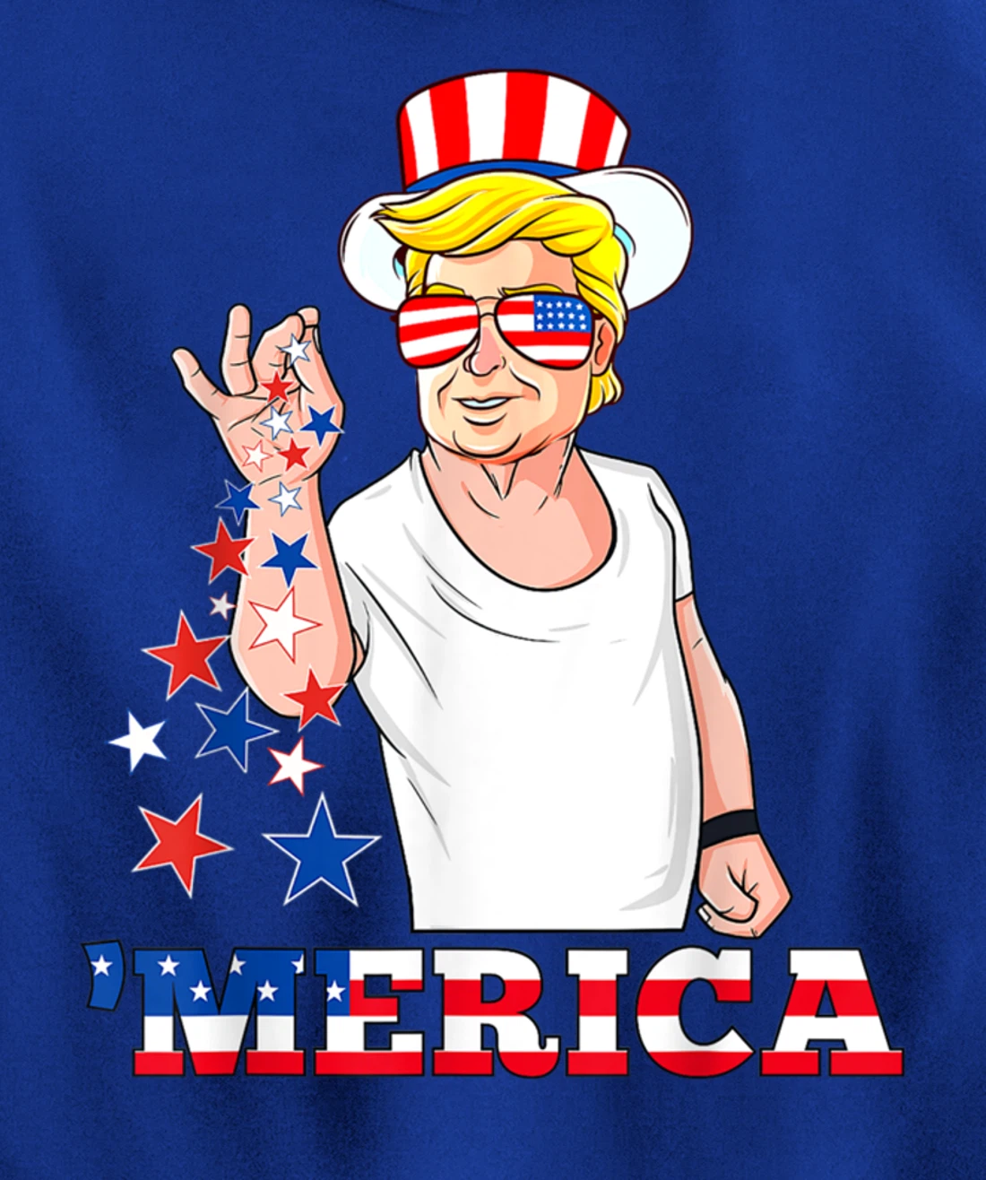 Merica Trump Outfits, 4th of July Pullover Hoodie