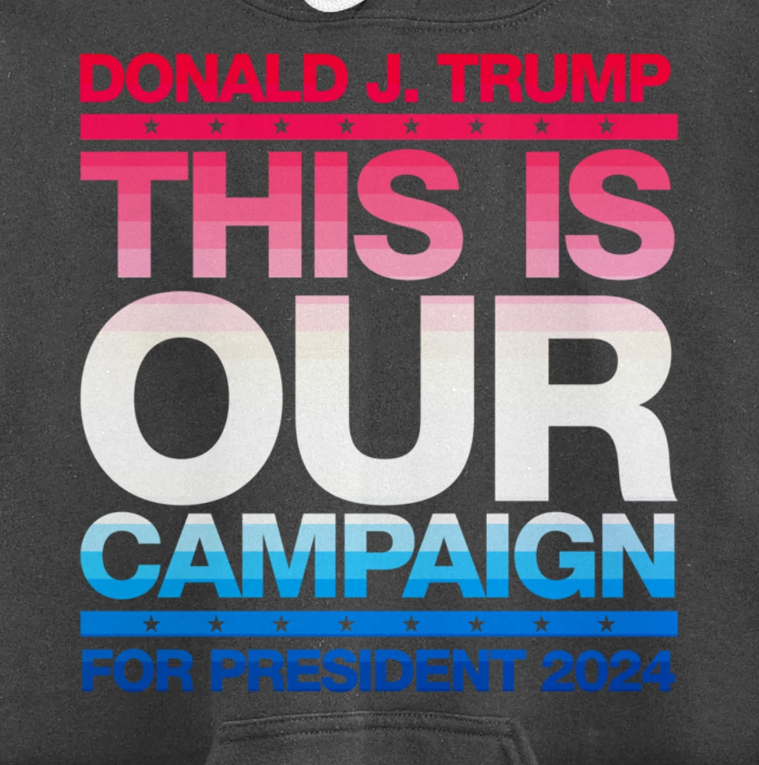 This Is Our Campaign TRUMP 2024 President Candidate Pullover Hoodie