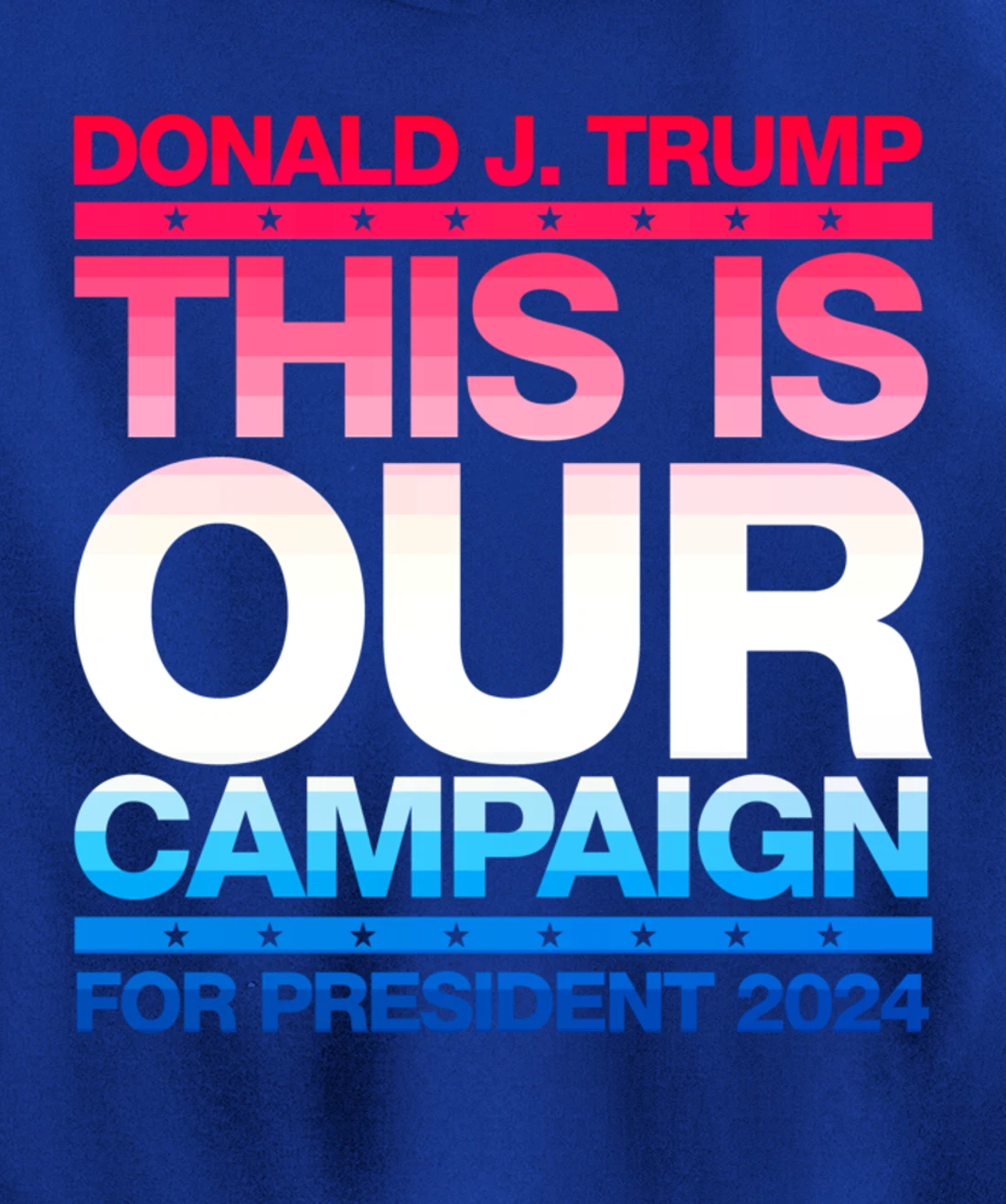 This Is Our Campaign TRUMP 2024 President Candidate Pullover Hoodie