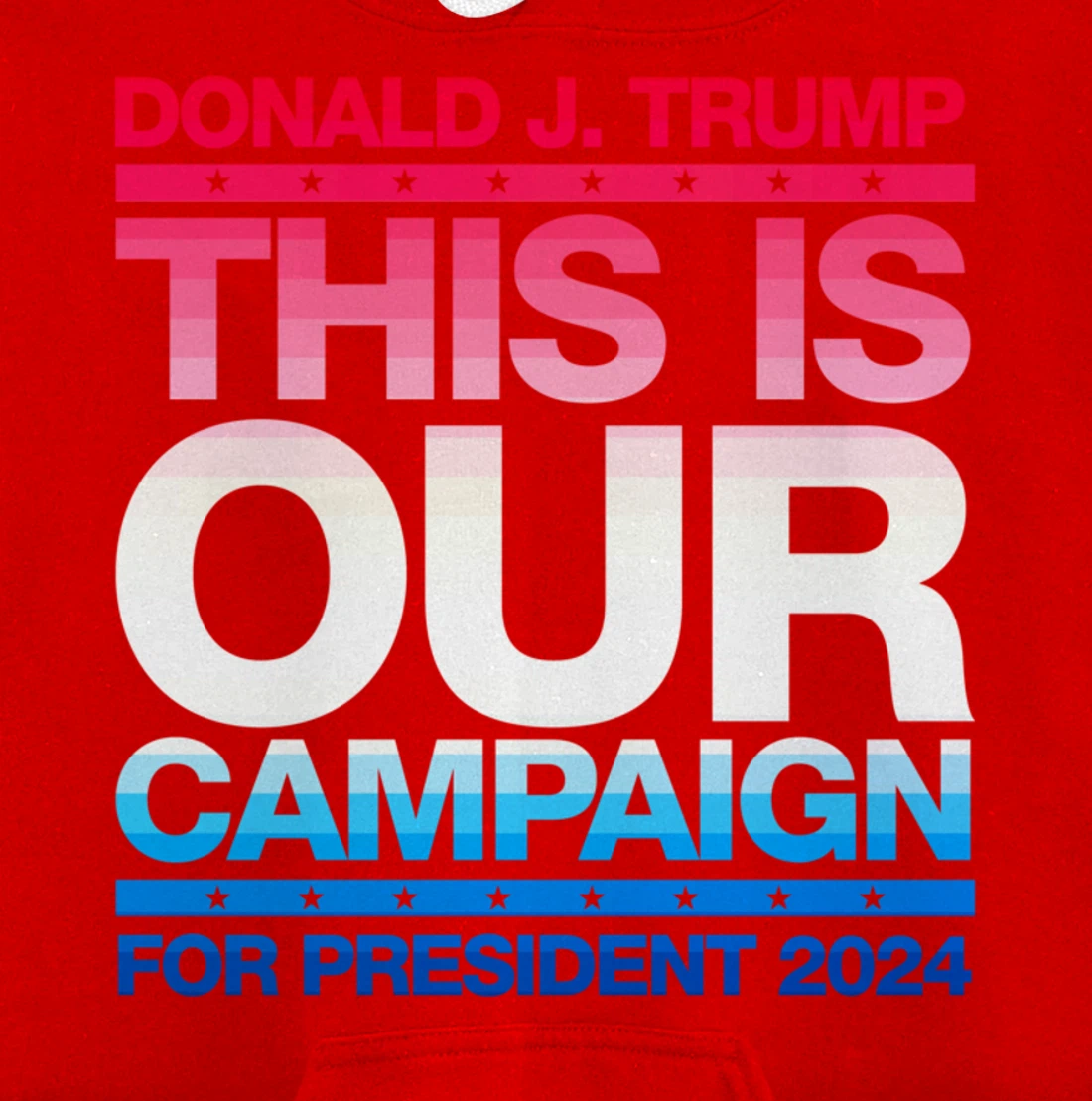 This Is Our Campaign TRUMP 2024 President Candidate Pullover Hoodie