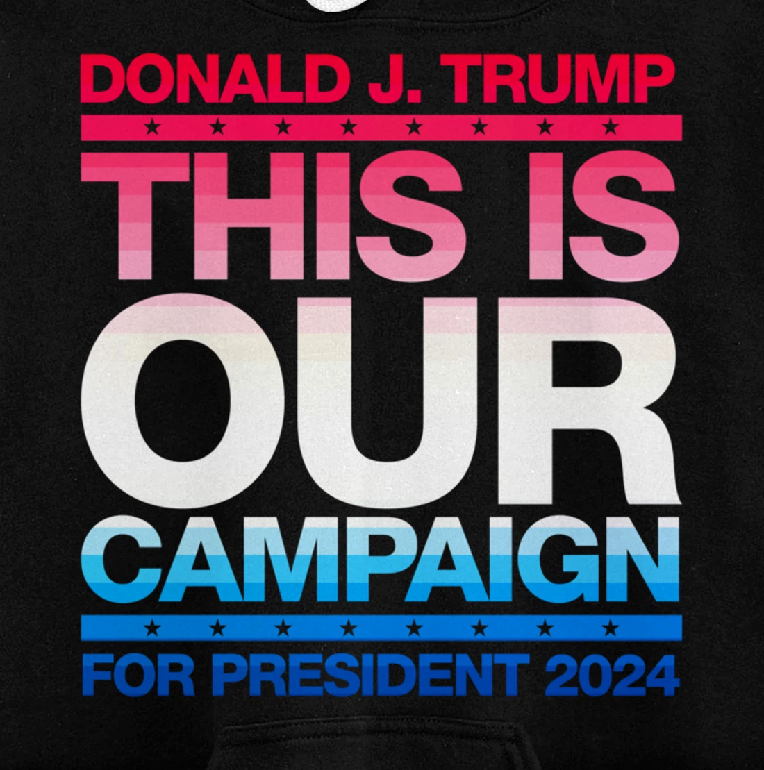 This Is Our Campaign TRUMP 2024 President Candidate Pullover Hoodie