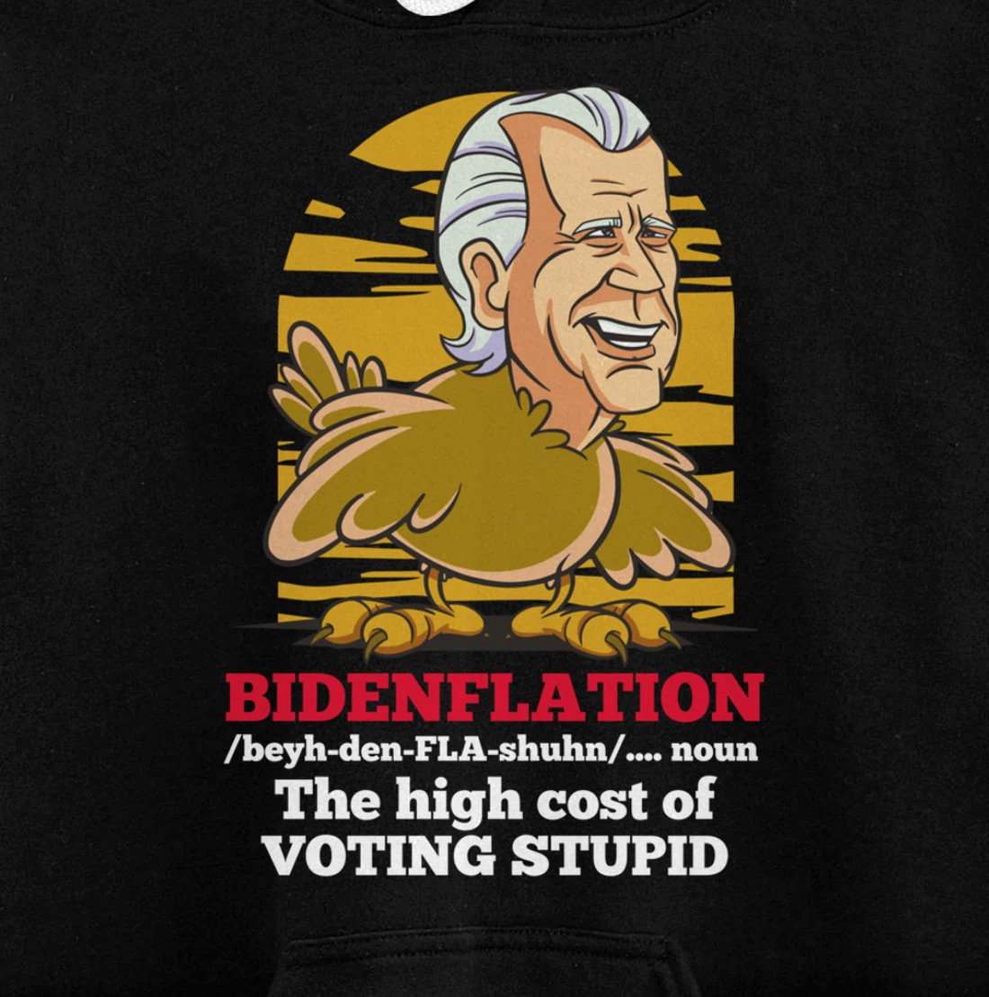 Christmas Biden Funny Republican Political Sarcasm Trump Pullover Hoodie