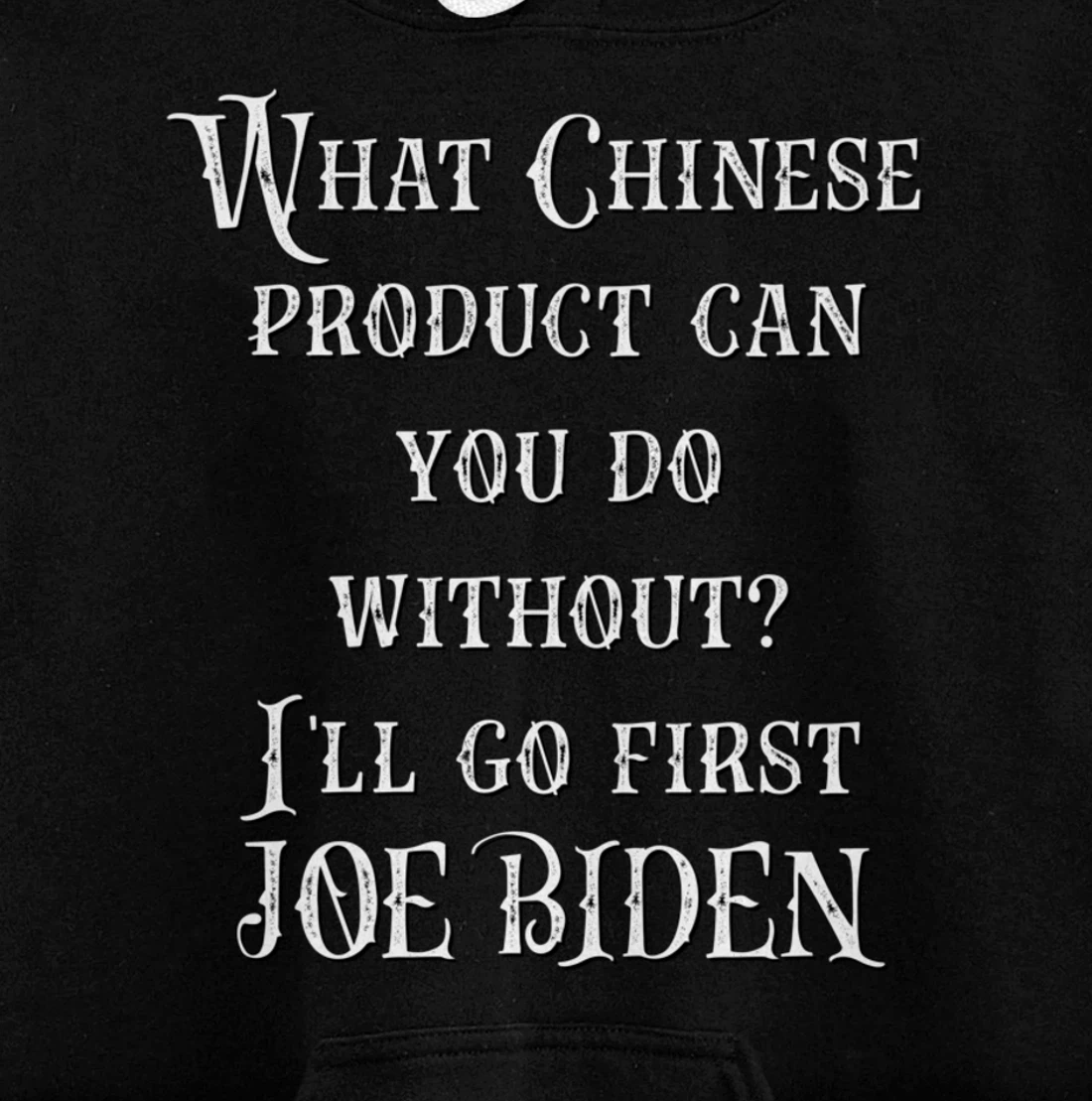 Christmas Biden Funny Republican Political Sarcasm Trump Pullover Hoodie