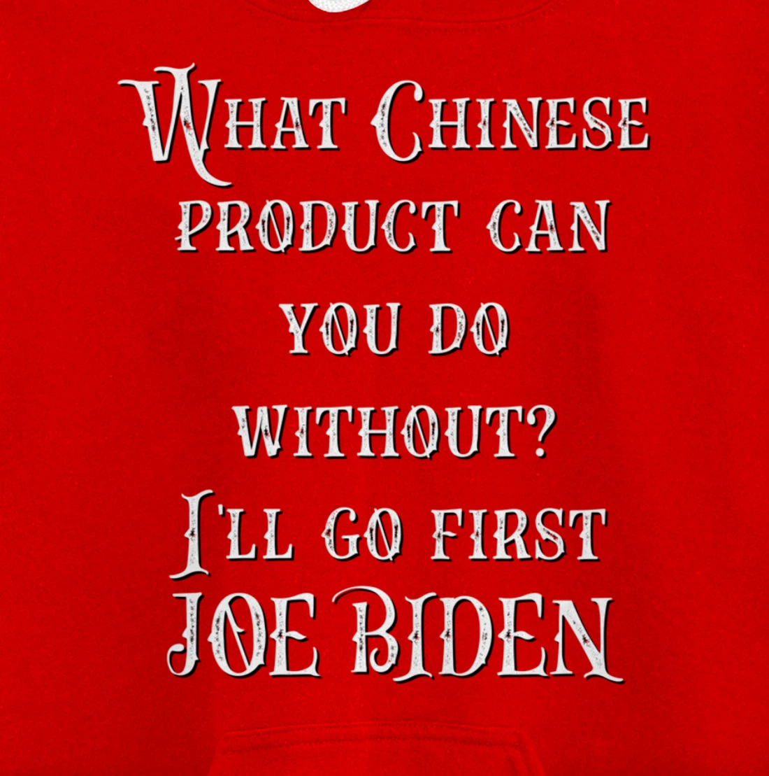 Christmas Biden Funny Republican Political Sarcasm Trump Pullover Hoodie