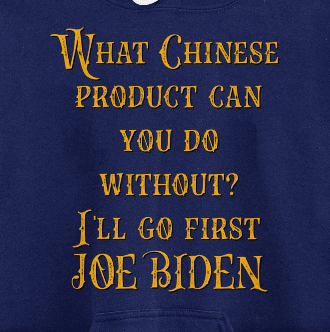 Christmas Biden Funny Republican Political Sarcasm Trump Pullover Hoodie