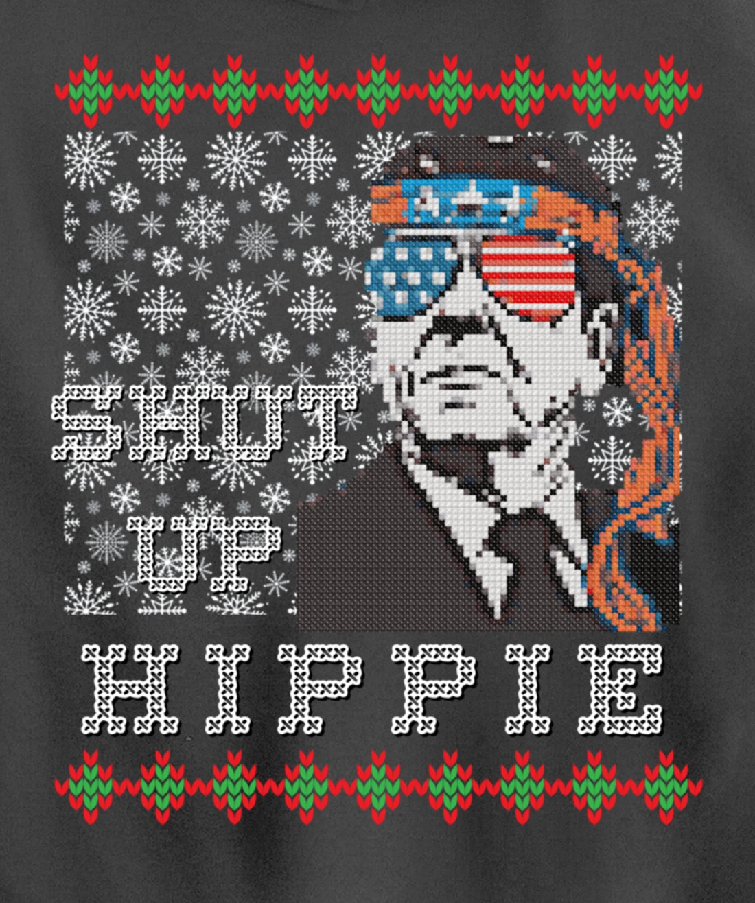 Christmas Biden Funny Republican Political Sarcasm Trump Pullover Hoodie