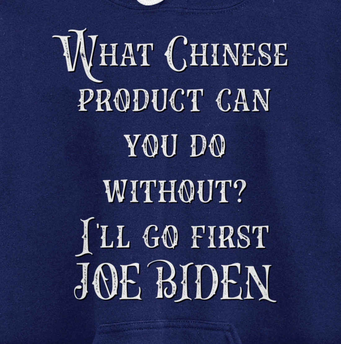 Christmas Biden Funny Republican Political Sarcasm Trump Pullover Hoodie