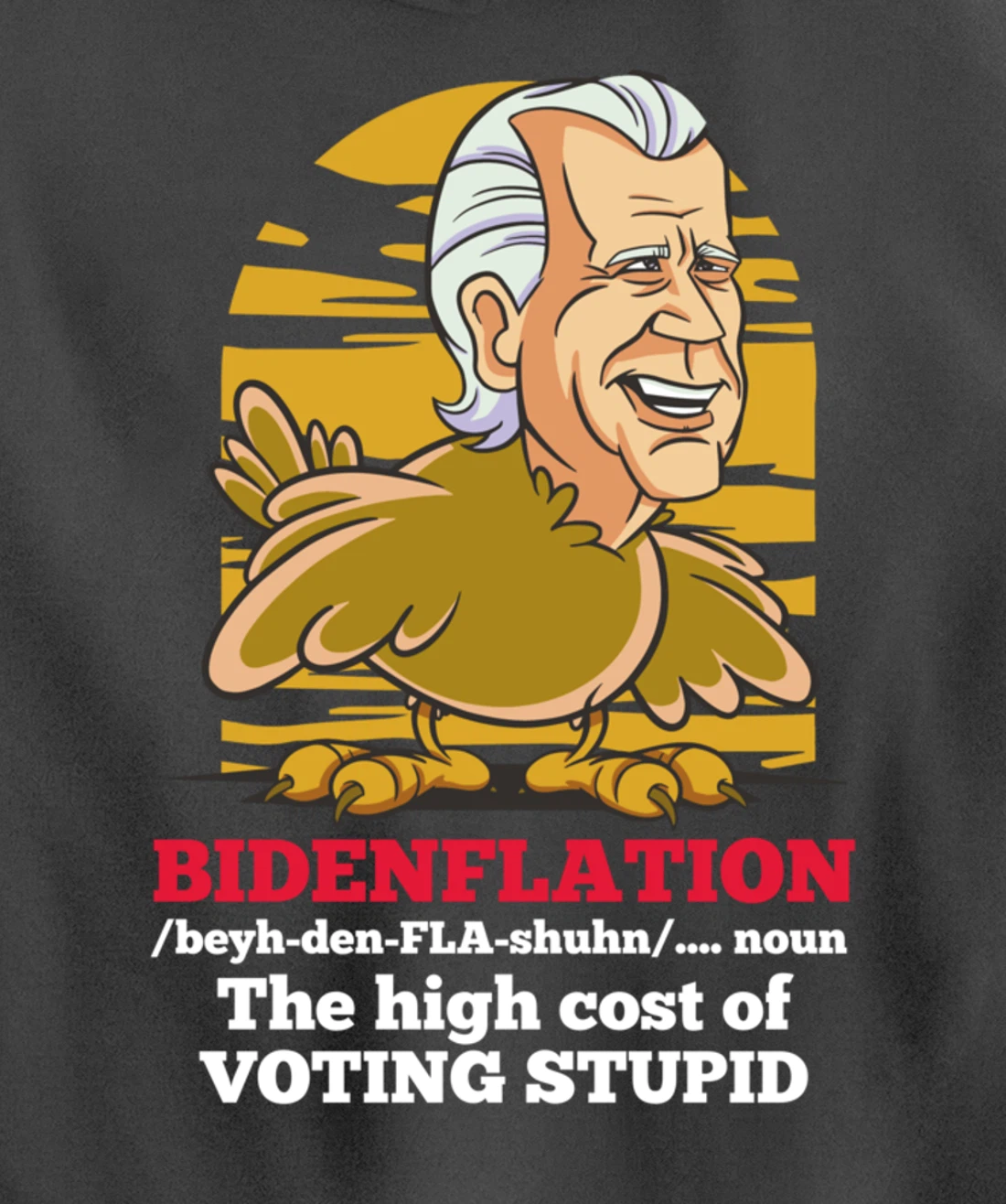 Christmas Biden Funny Republican Political Sarcasm Trump Pullover Hoodie