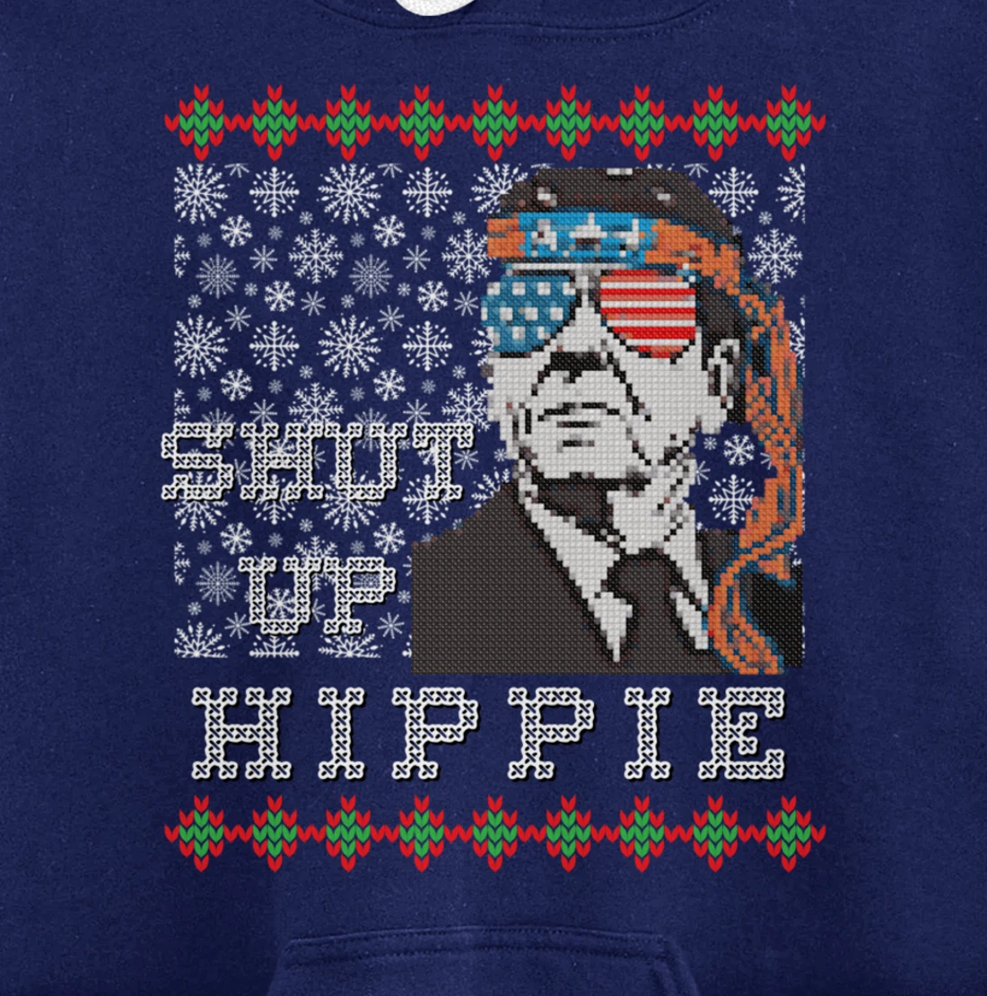 Christmas Biden Funny Republican Political Sarcasm Trump Pullover Hoodie