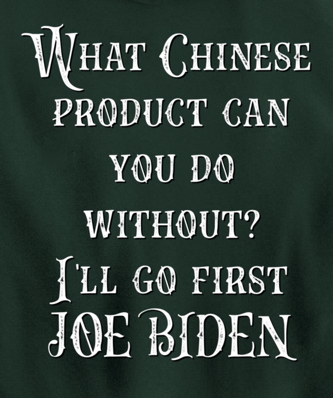 Christmas Biden Funny Republican Political Sarcasm Trump Pullover Hoodie