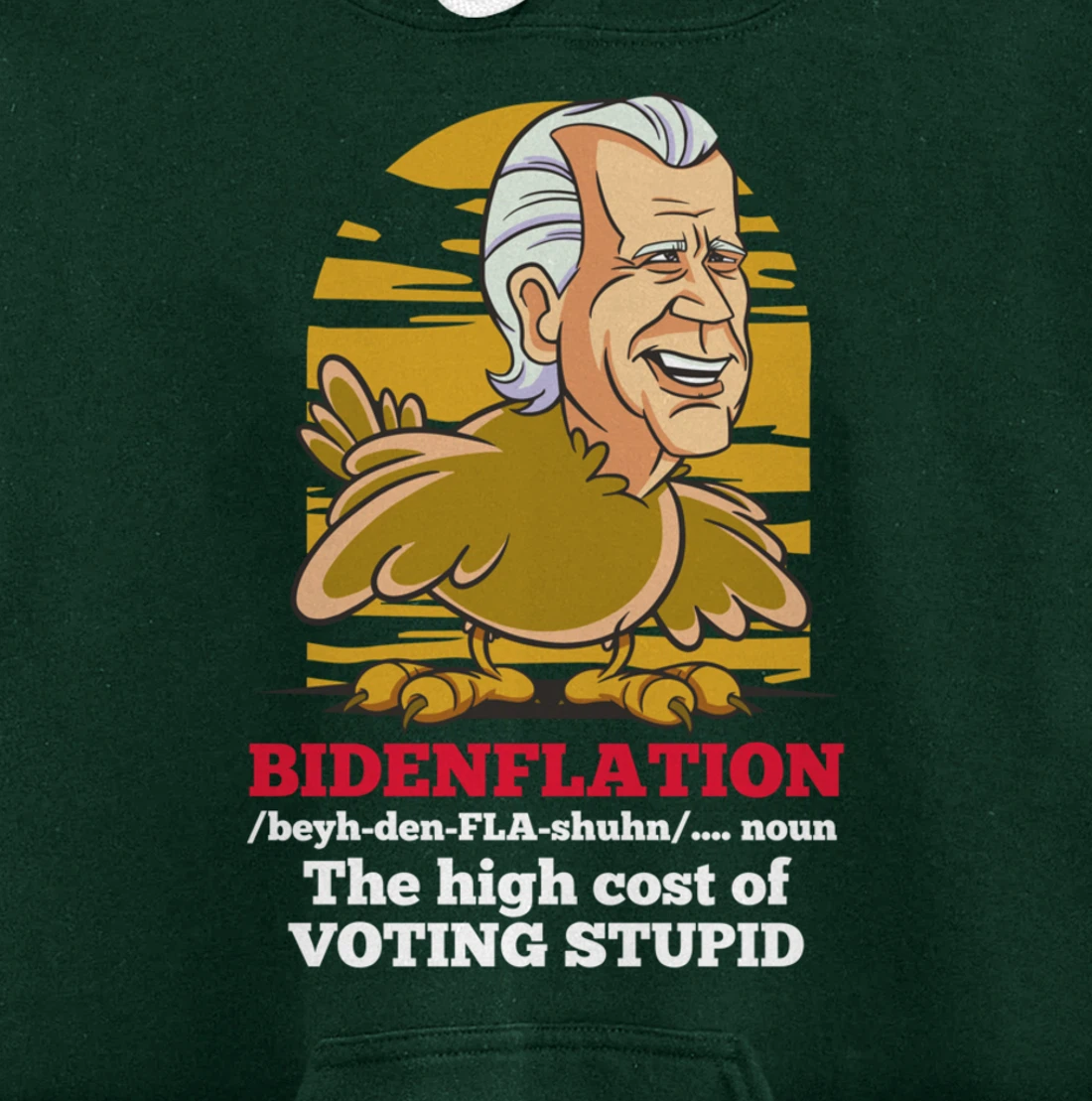 Christmas Biden Funny Republican Political Sarcasm Trump Pullover Hoodie