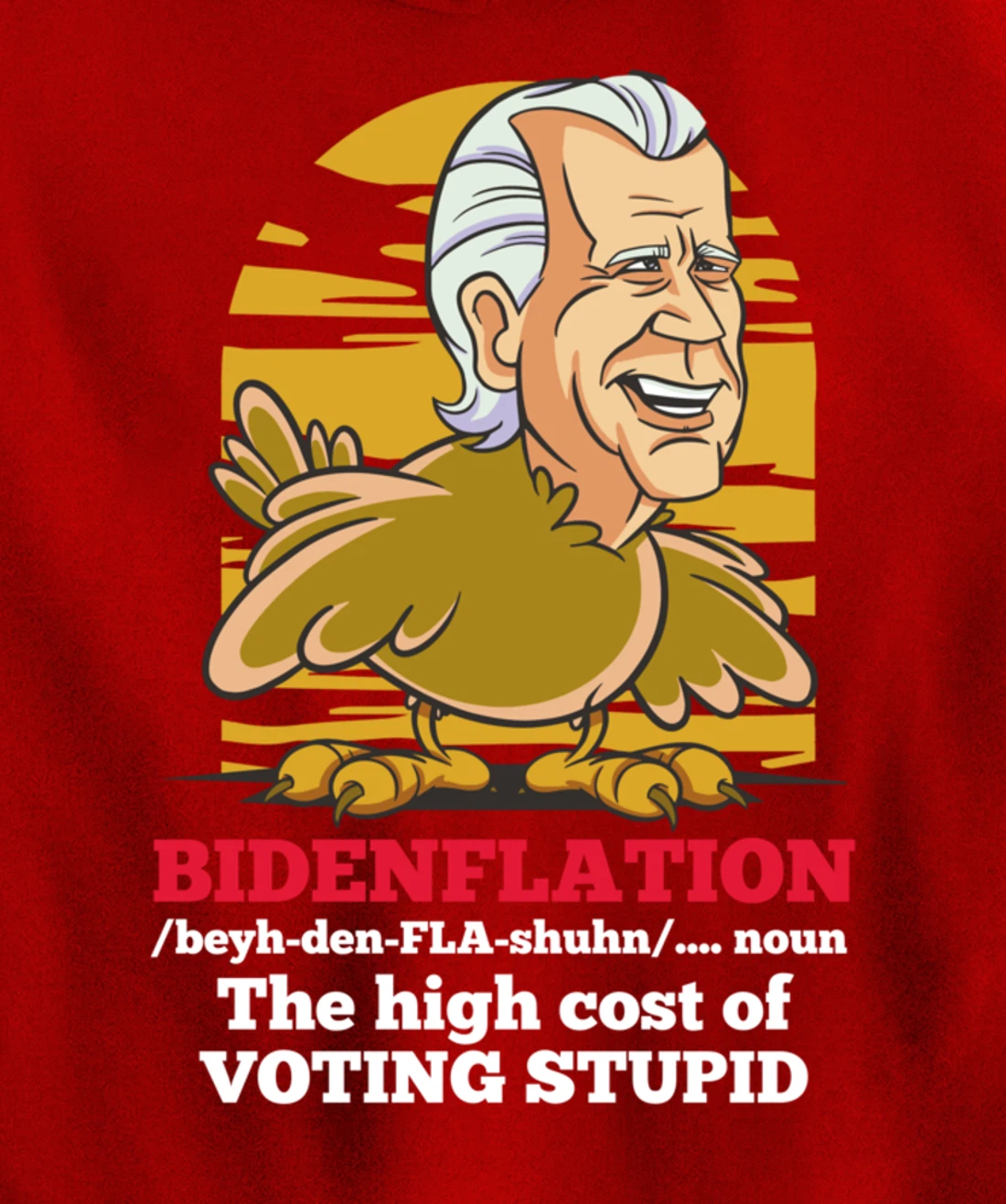 Christmas Biden Funny Republican Political Sarcasm Trump Pullover Hoodie