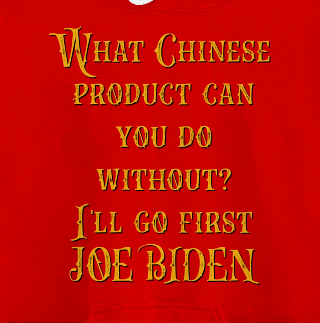 Christmas Biden Funny Republican Political Sarcasm Trump Pullover Hoodie