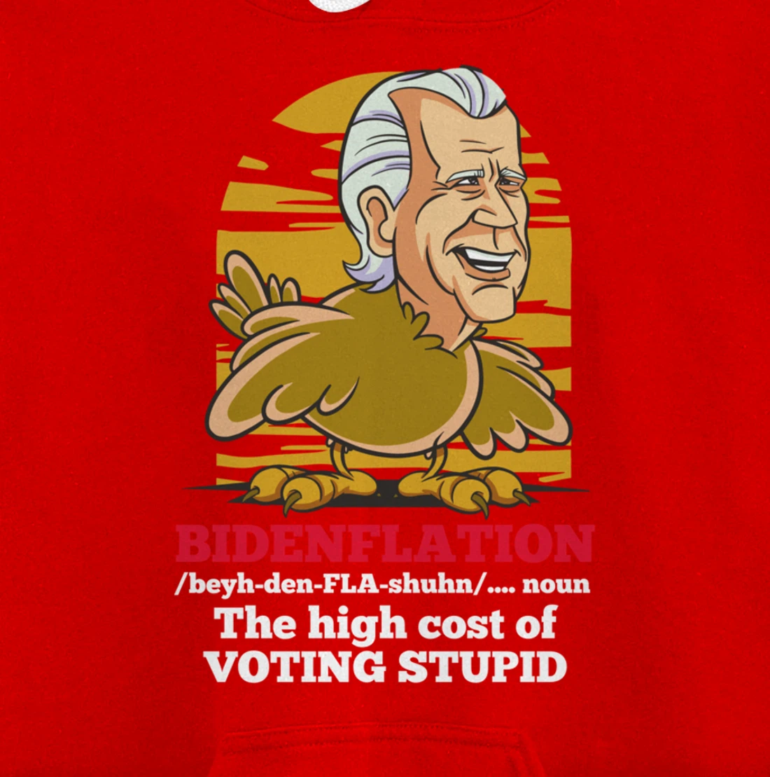 Christmas Biden Funny Republican Political Sarcasm Trump Pullover Hoodie