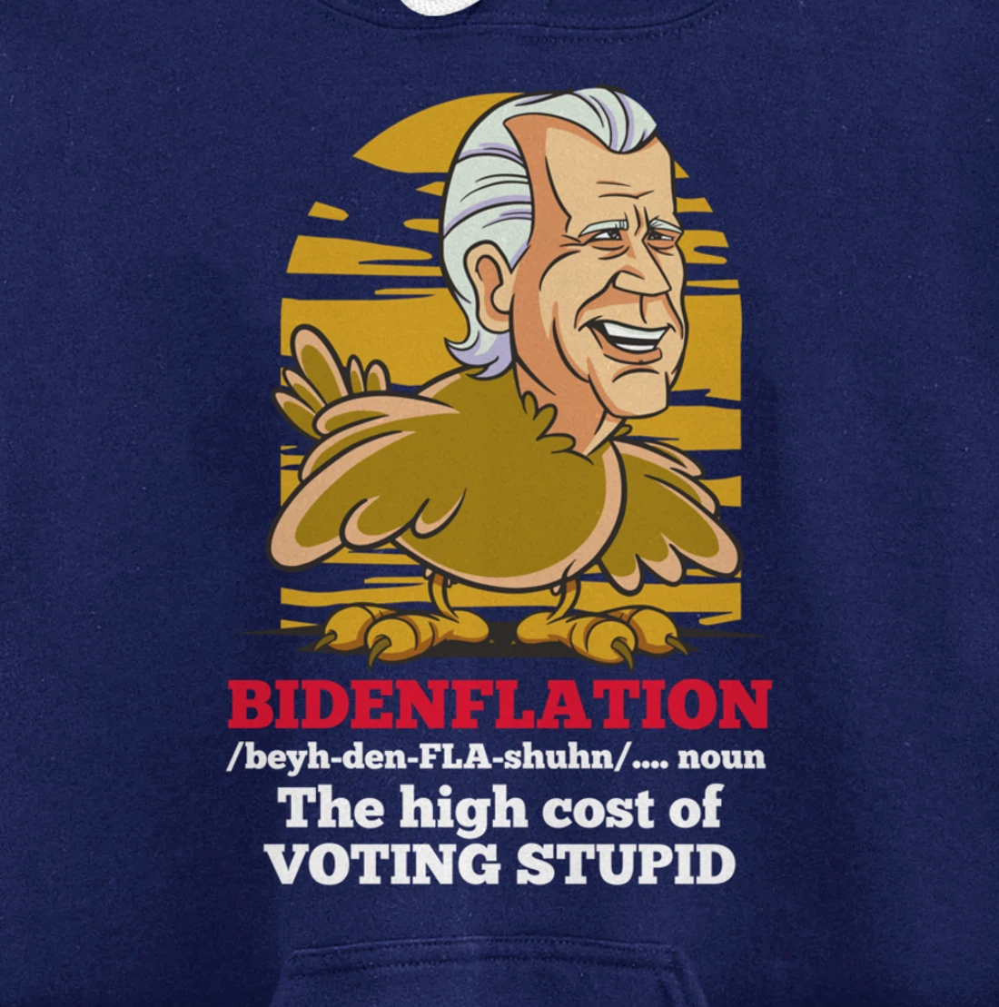 Christmas Biden Funny Republican Political Sarcasm Trump Pullover Hoodie