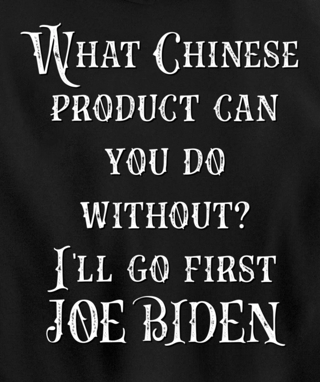 Christmas Biden Funny Republican Political Sarcasm Trump Pullover Hoodie