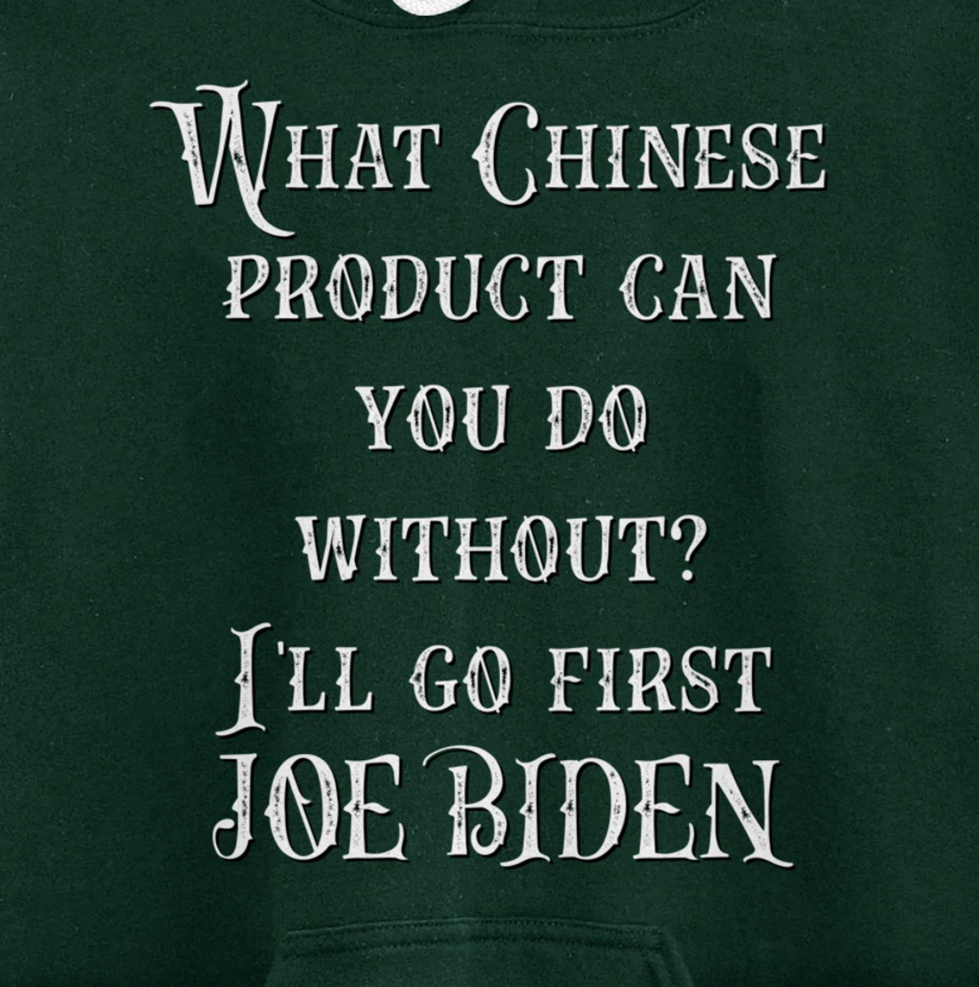 Christmas Biden Funny Republican Political Sarcasm Trump Pullover Hoodie