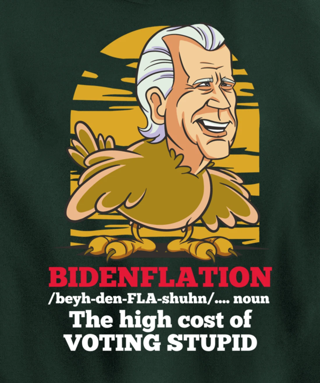 Christmas Biden Funny Republican Political Sarcasm Trump Pullover Hoodie