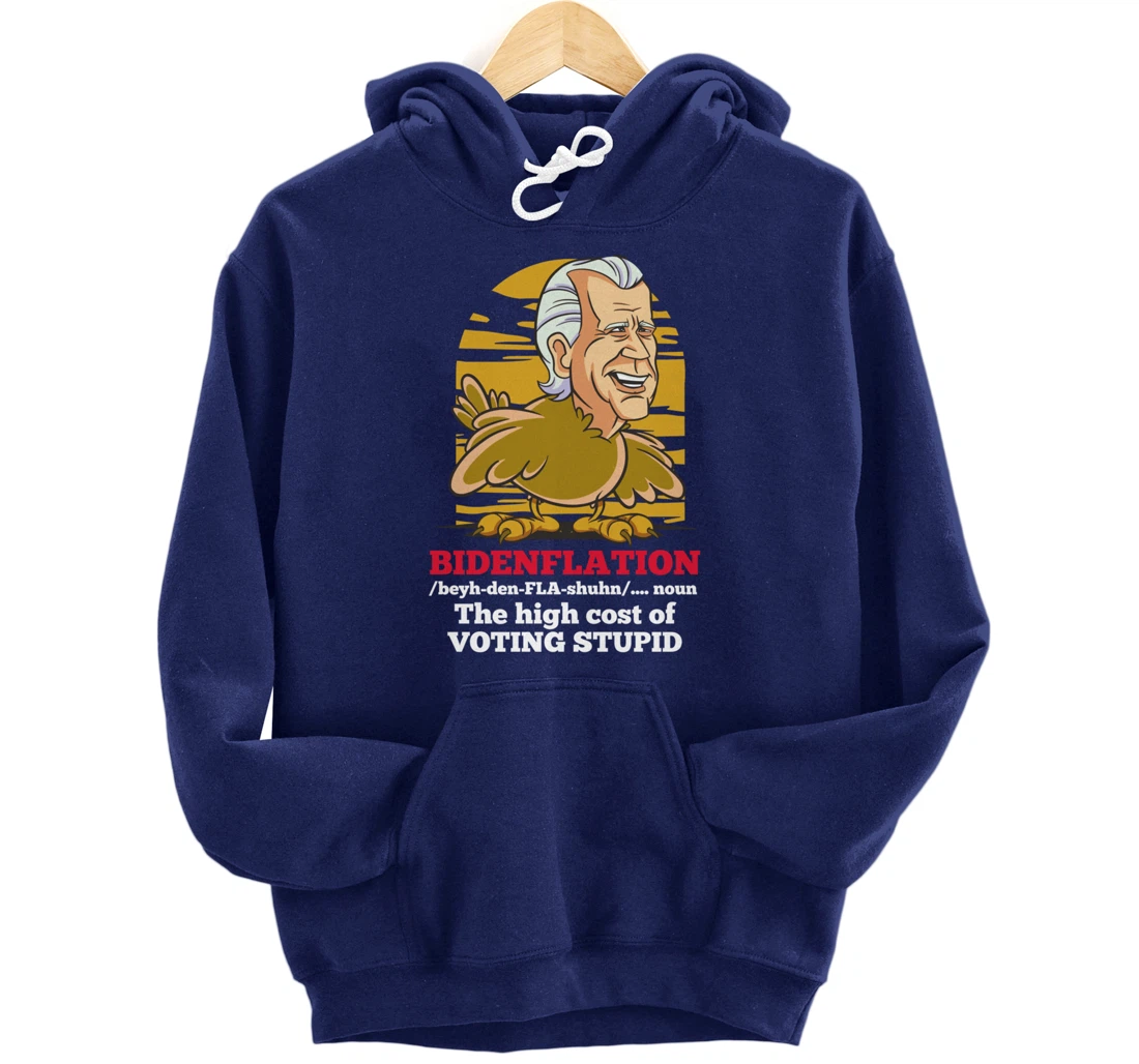Christmas Biden Funny Republican Political Sarcasm Trump Pullover Hoodie