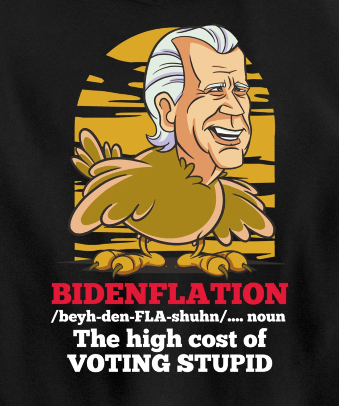 Christmas Biden Funny Republican Political Sarcasm Trump Pullover Hoodie