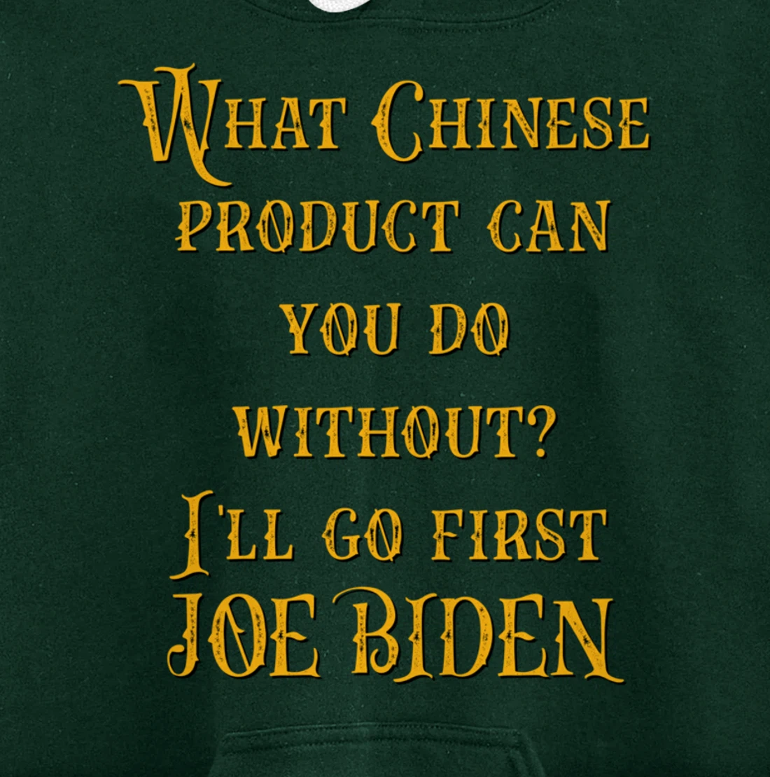 Christmas Biden Funny Republican Political Sarcasm Trump Pullover Hoodie