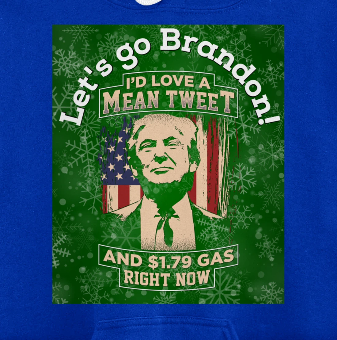 Christmas Biden Funny Republican Political Sarcasm Trump Pullover Hoodie