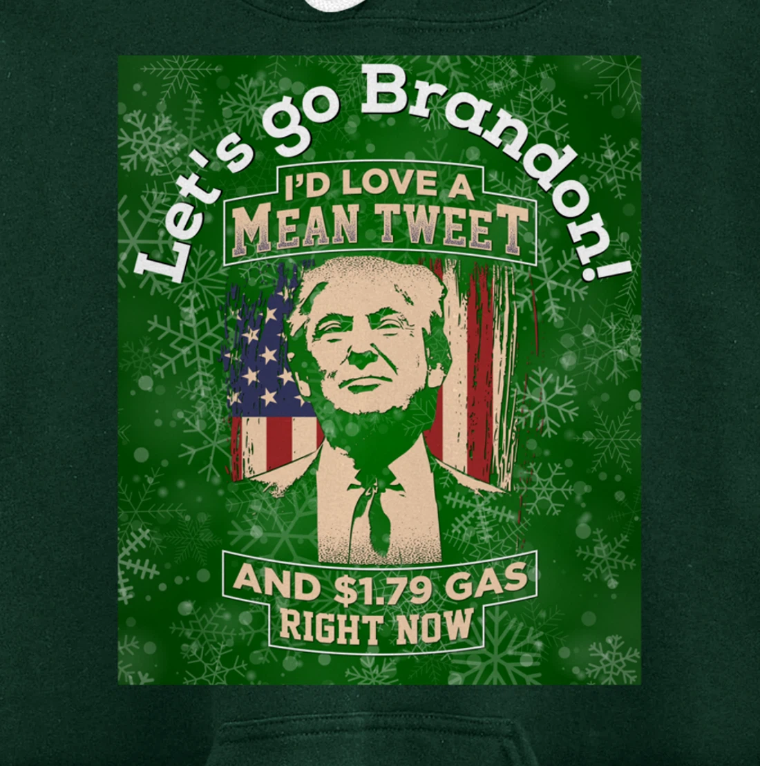 Christmas Biden Funny Republican Political Sarcasm Trump Pullover Hoodie