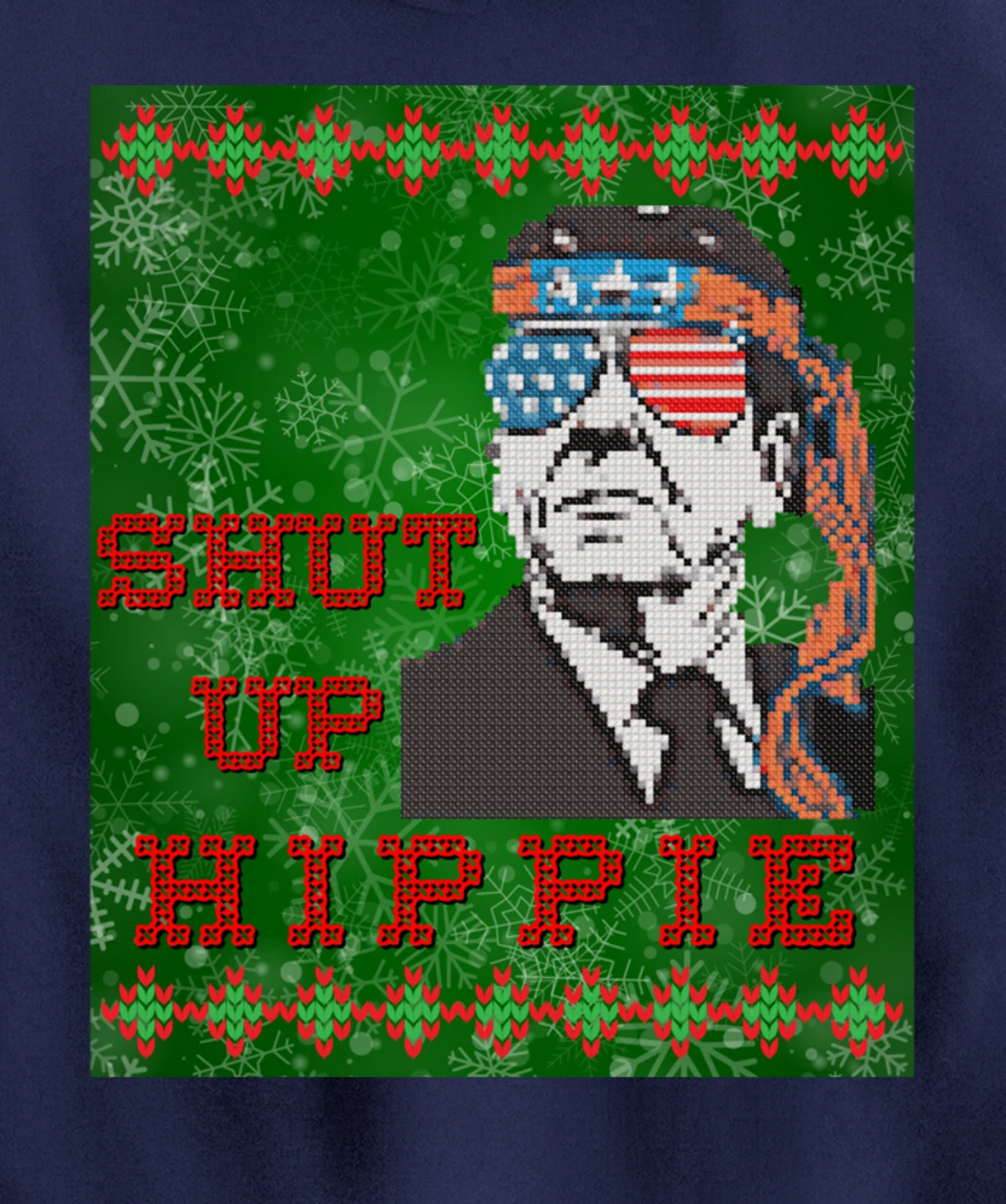 Christmas Biden Funny Republican Political Sarcasm Trump Pullover Hoodie