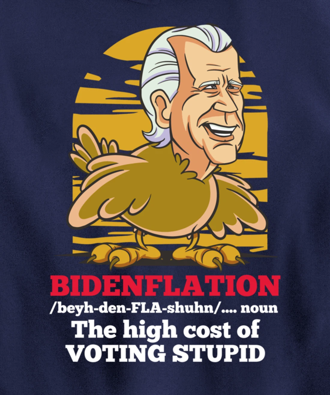 Christmas Biden Funny Republican Political Sarcasm Trump Pullover Hoodie