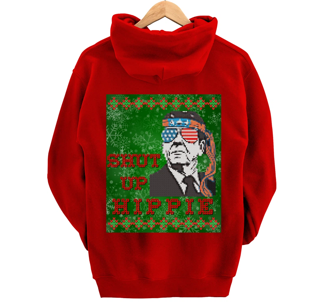 Christmas Biden Funny Republican Political Sarcasm Trump Pullover Hoodie