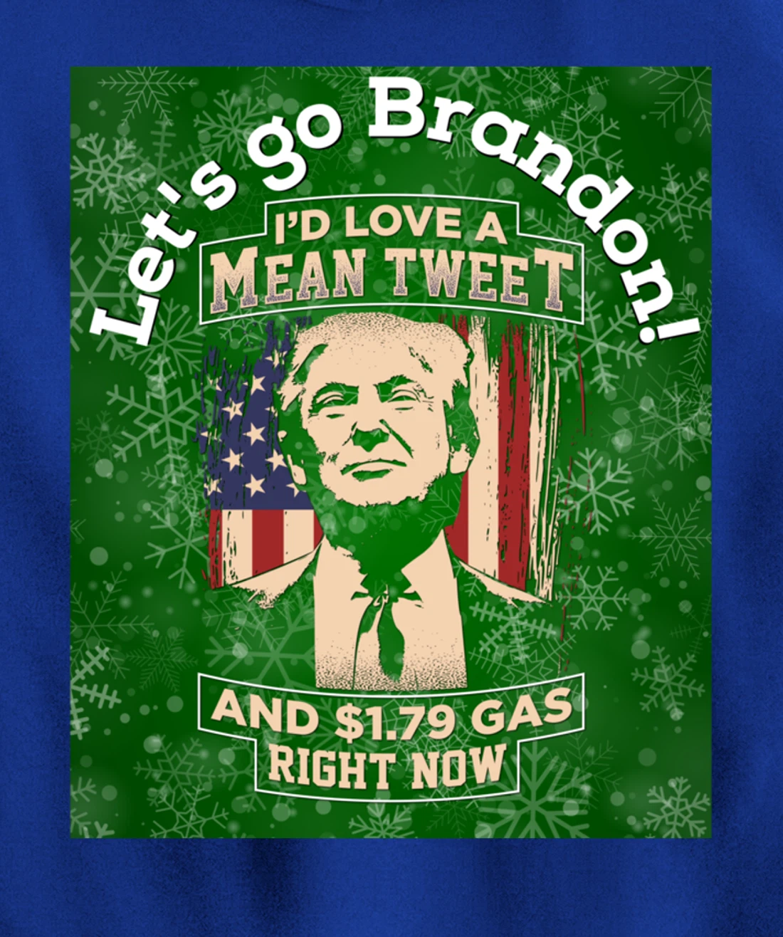 Christmas Biden Funny Republican Political Sarcasm Trump Pullover Hoodie