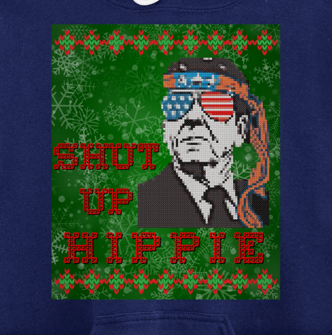 Christmas Biden Funny Republican Political Sarcasm Trump Pullover Hoodie