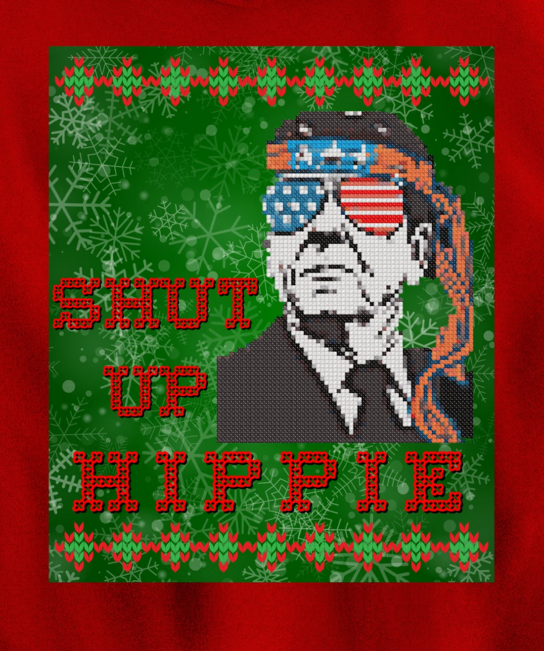 Christmas Biden Funny Republican Political Sarcasm Trump Pullover Hoodie