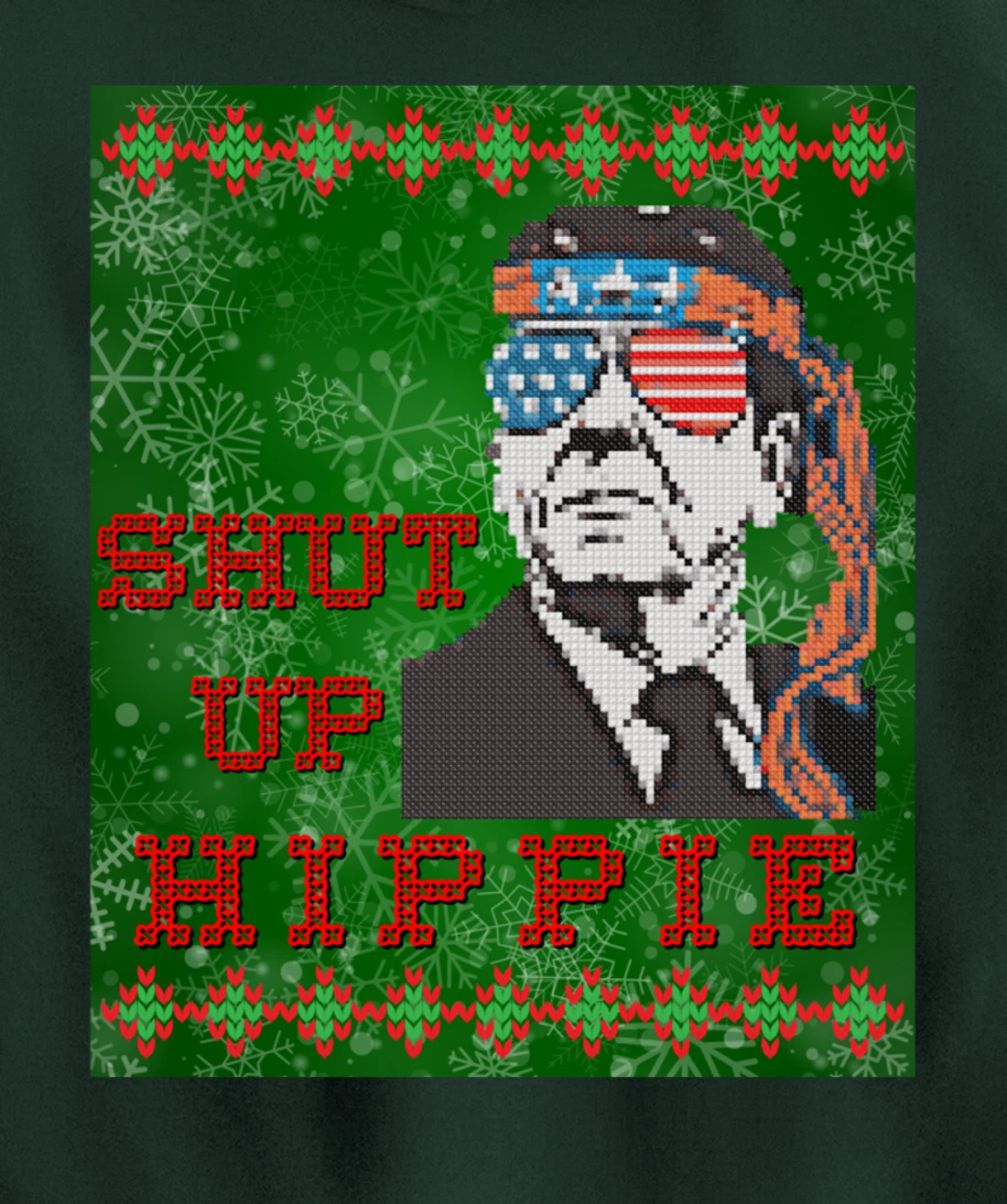 Christmas Biden Funny Republican Political Sarcasm Trump Pullover Hoodie