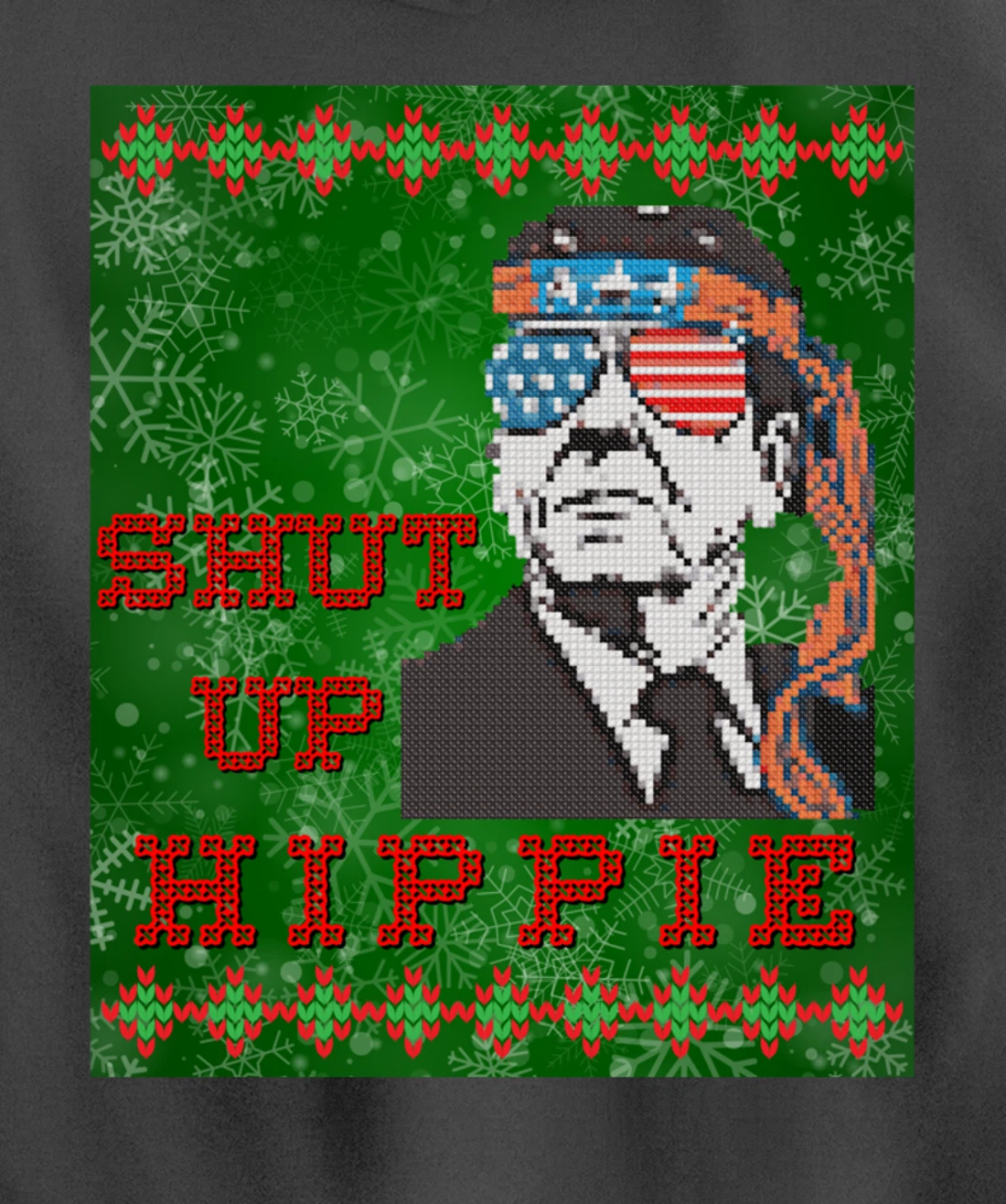 Christmas Biden Funny Republican Political Sarcasm Trump Pullover Hoodie