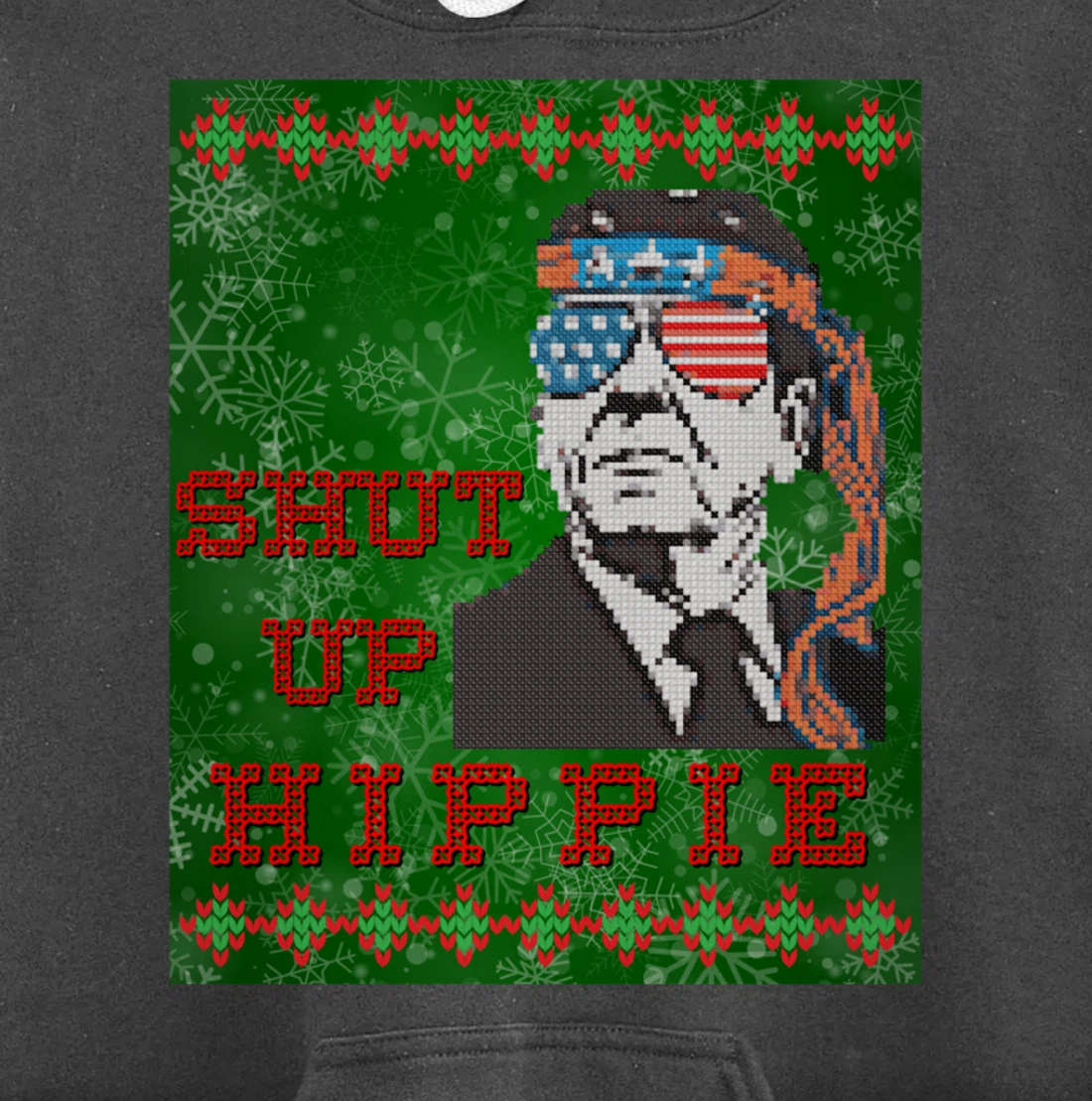 Christmas Biden Funny Republican Political Sarcasm Trump Pullover Hoodie