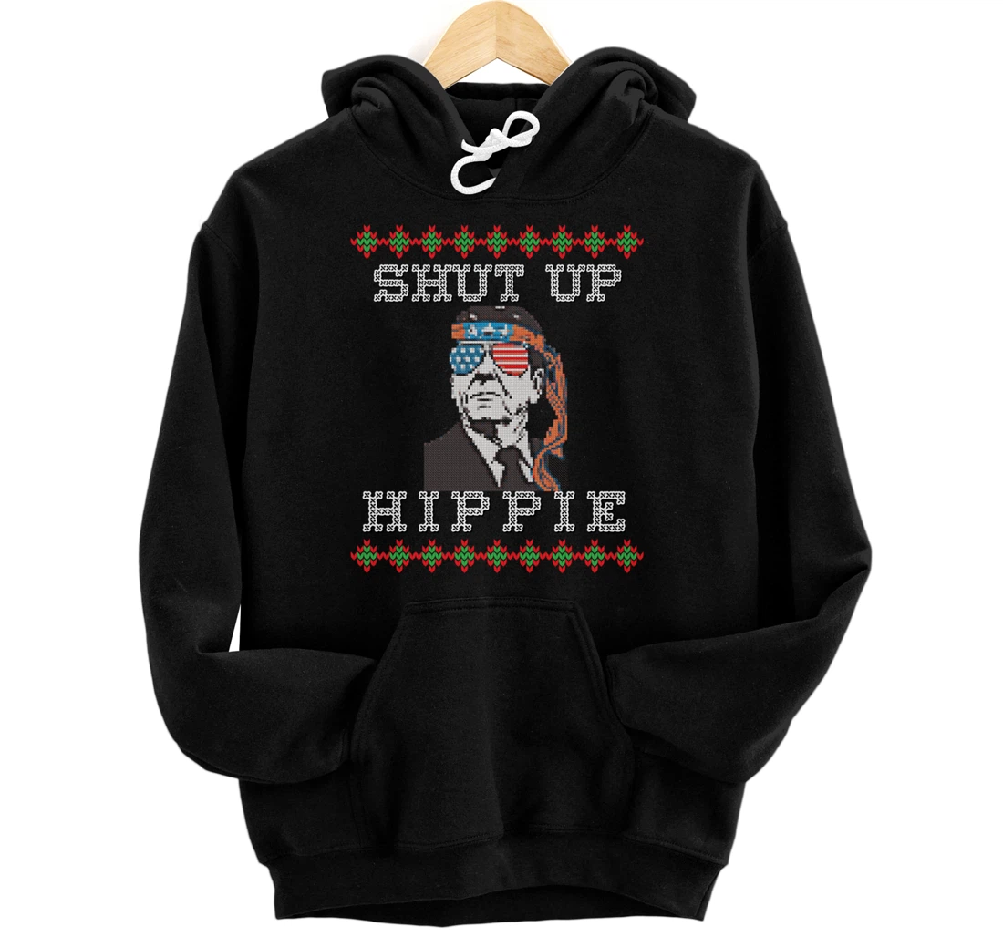 Christmas Biden Funny Republican Political Sarcasm Trump Pullover Hoodie