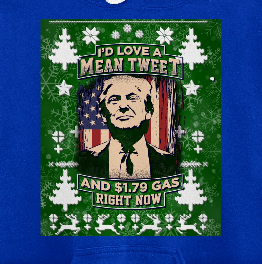 Christmas Biden Funny Republican Political Sarcasm Trump Pullover Hoodie